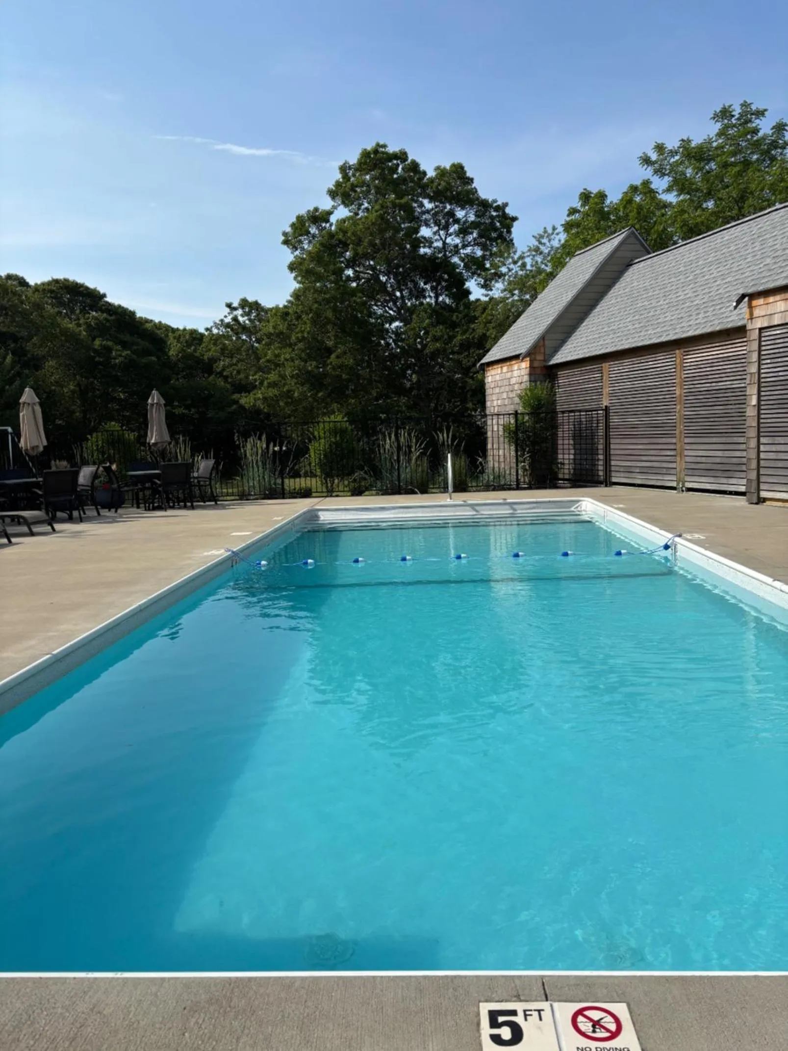 Pool view in Cape Cod Veranda