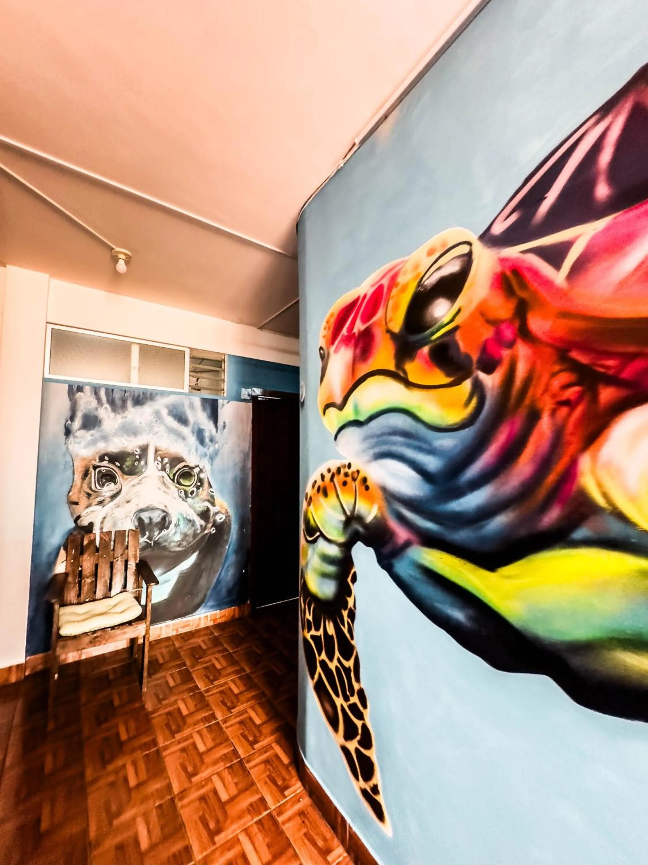 Decorative detail in Lobo Hostel La Paz