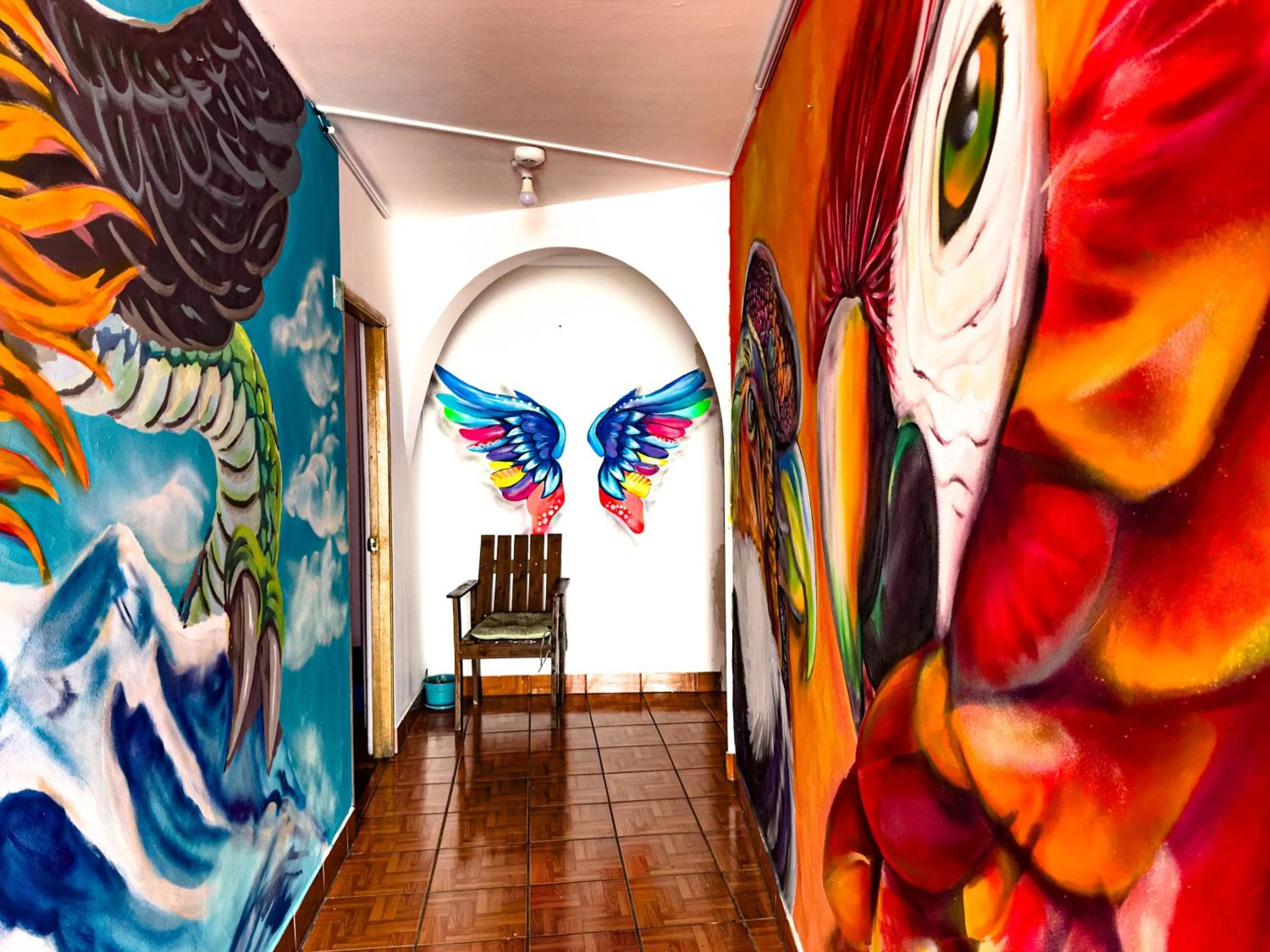 Decorative detail in Lobo Hostel La Paz