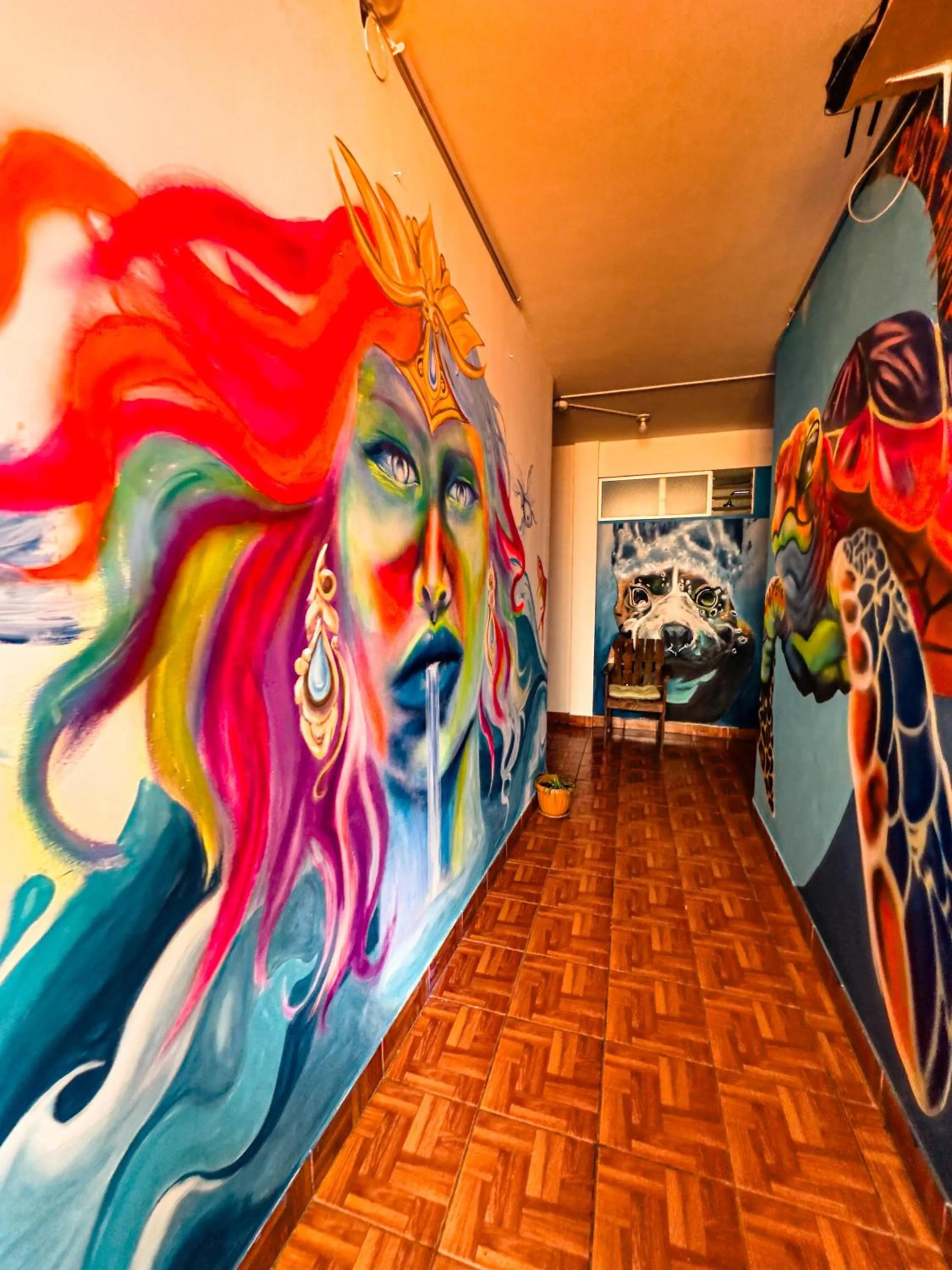 Decorative detail in Lobo Hostel La Paz