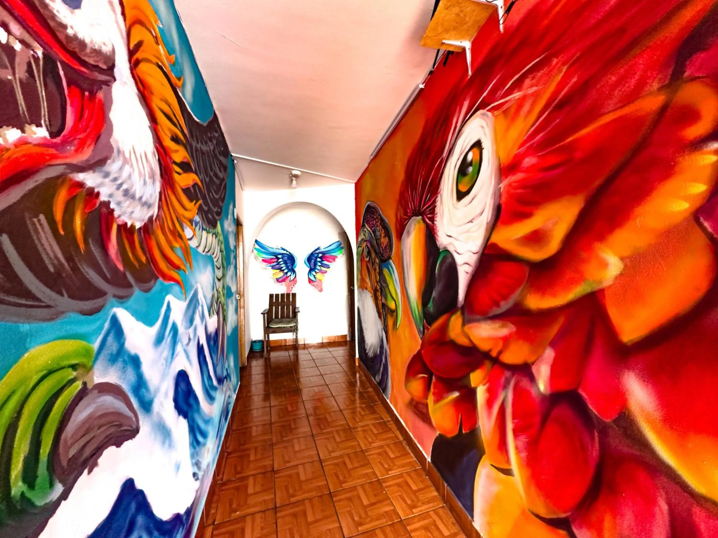 Decorative detail in Lobo Hostel La Paz