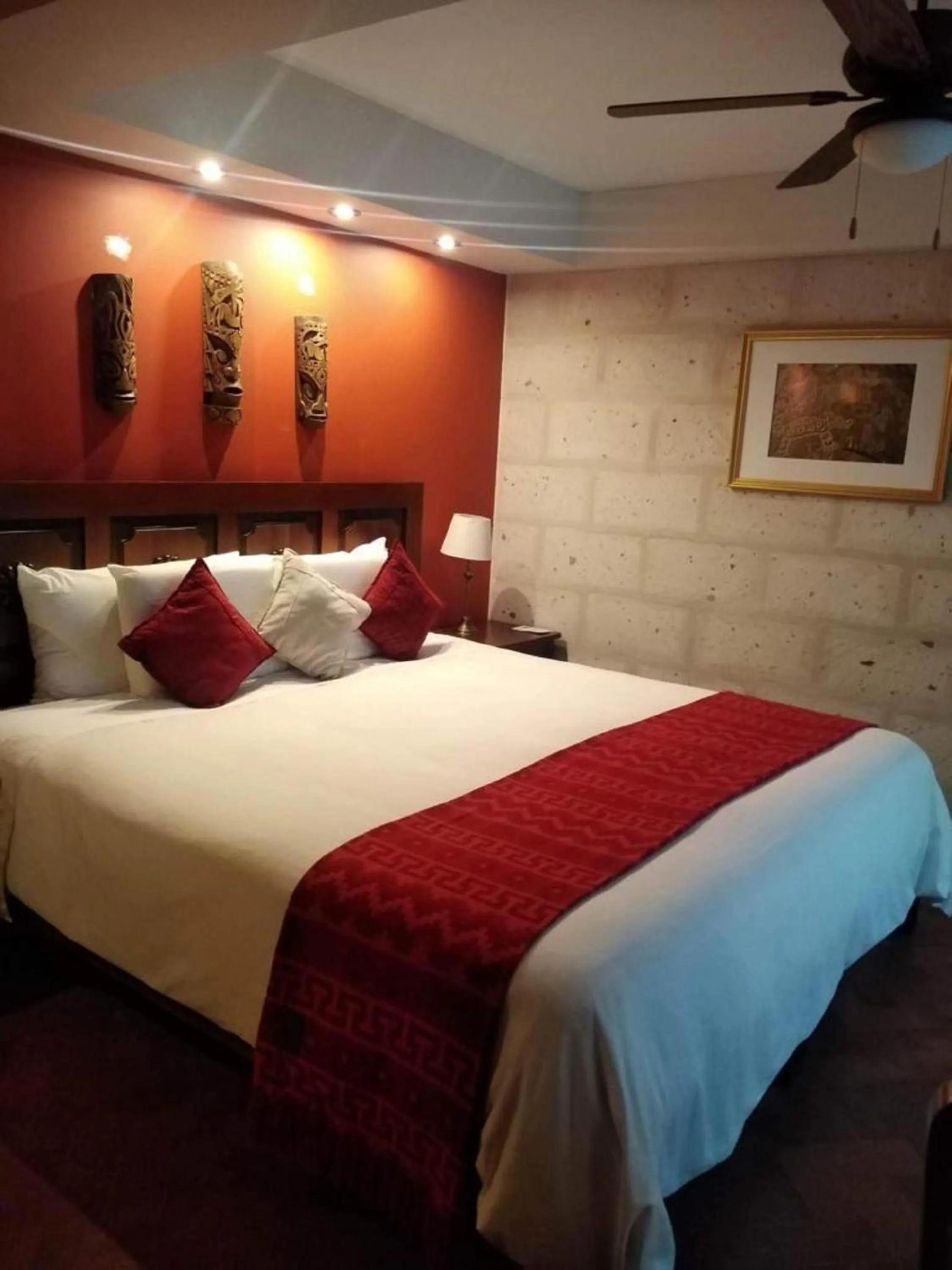 Bed in Katari Hotel at Plaza de Armas