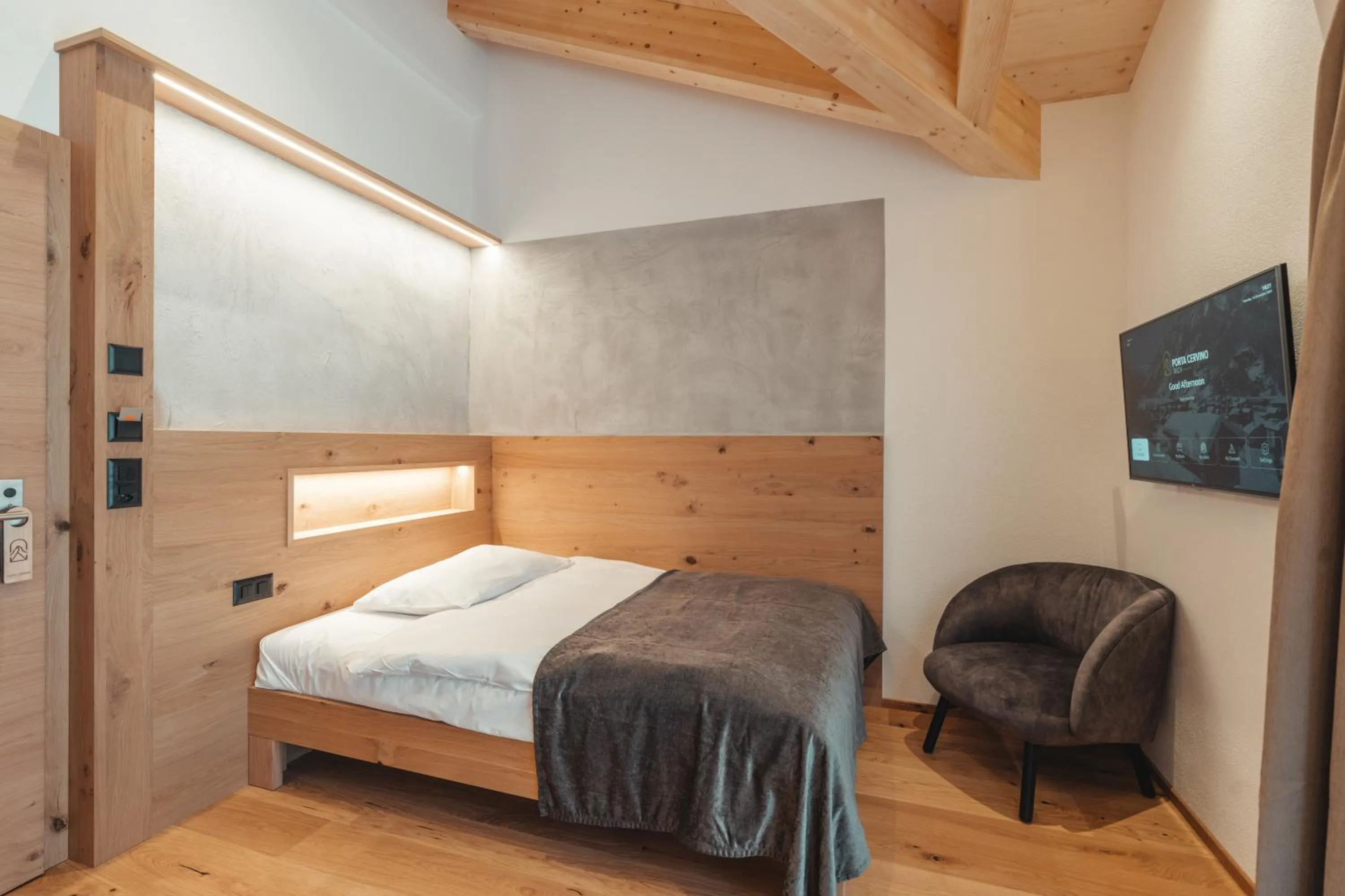 Bedroom, Bed in Hotel Porta Cervino