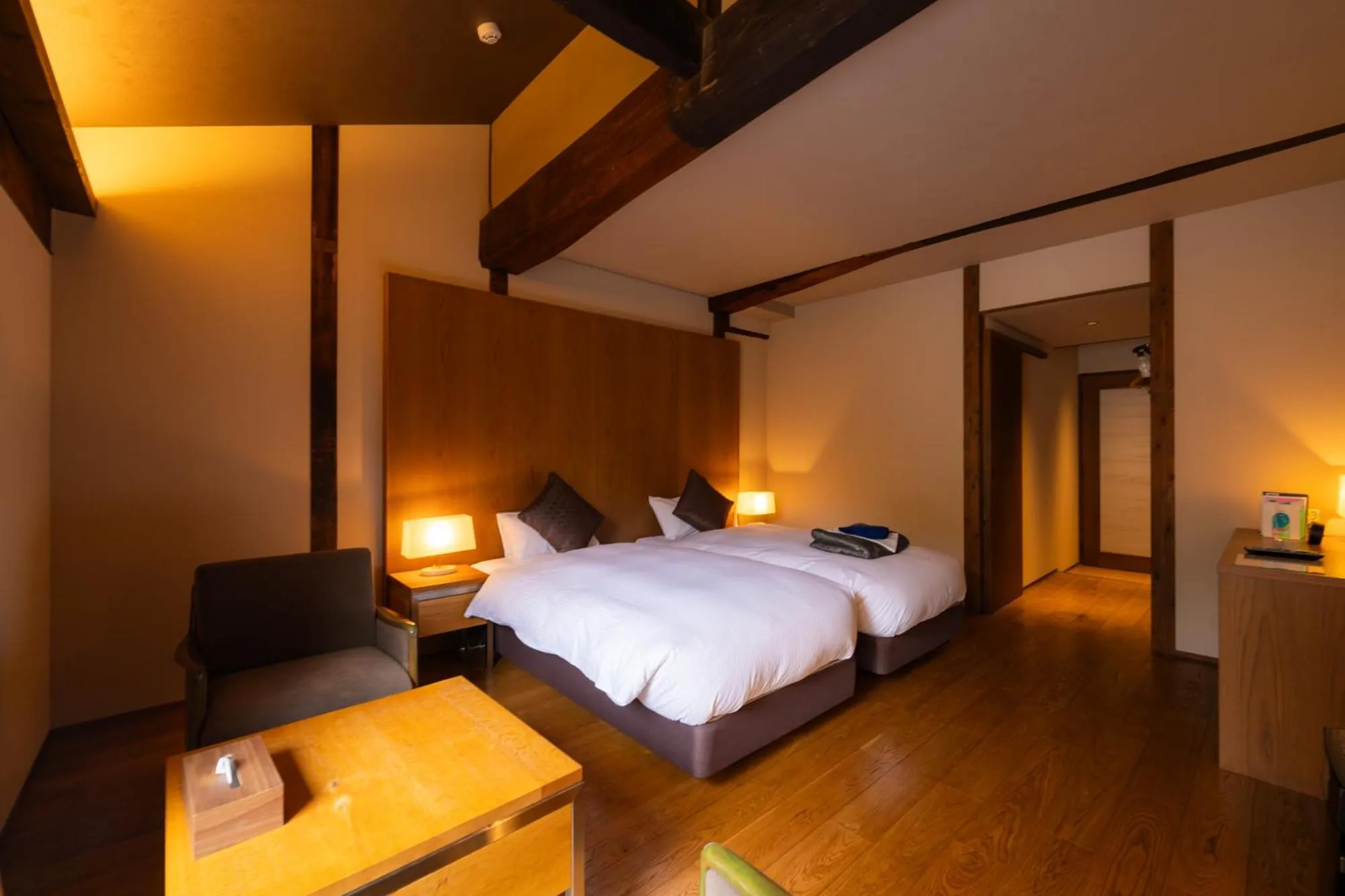 Photo of the whole room, Bed in PAYSAGE MORIGUCHI