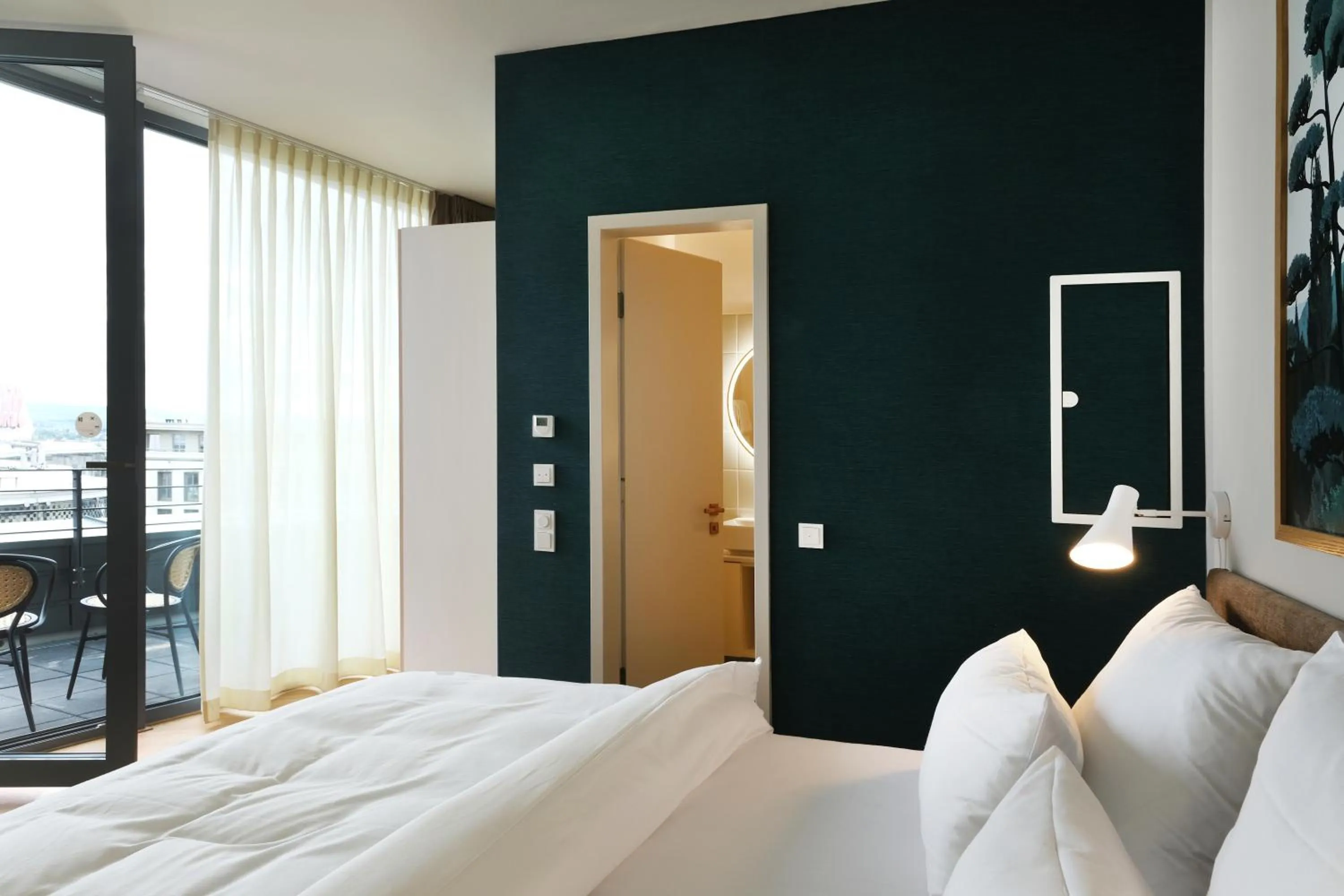 Bed in Hood House Kassel - volldigitales Serviced Apartment