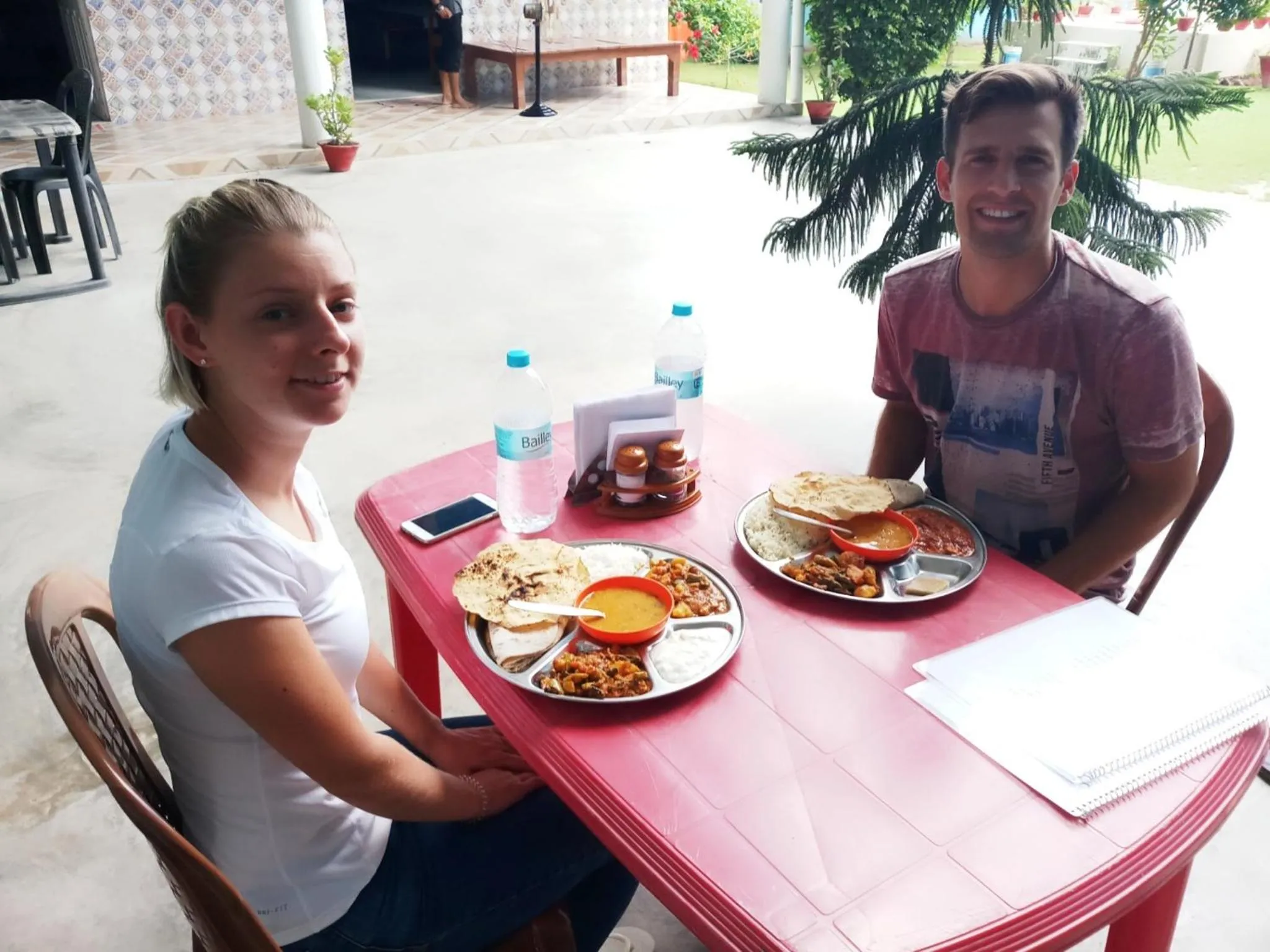 Breakfast in Sri Yoga Mandir