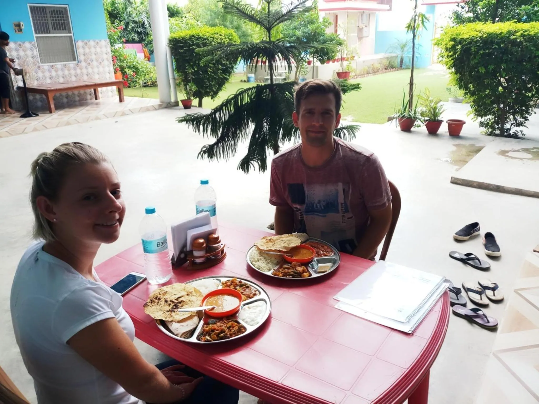 Breakfast in Sri Yoga Mandir