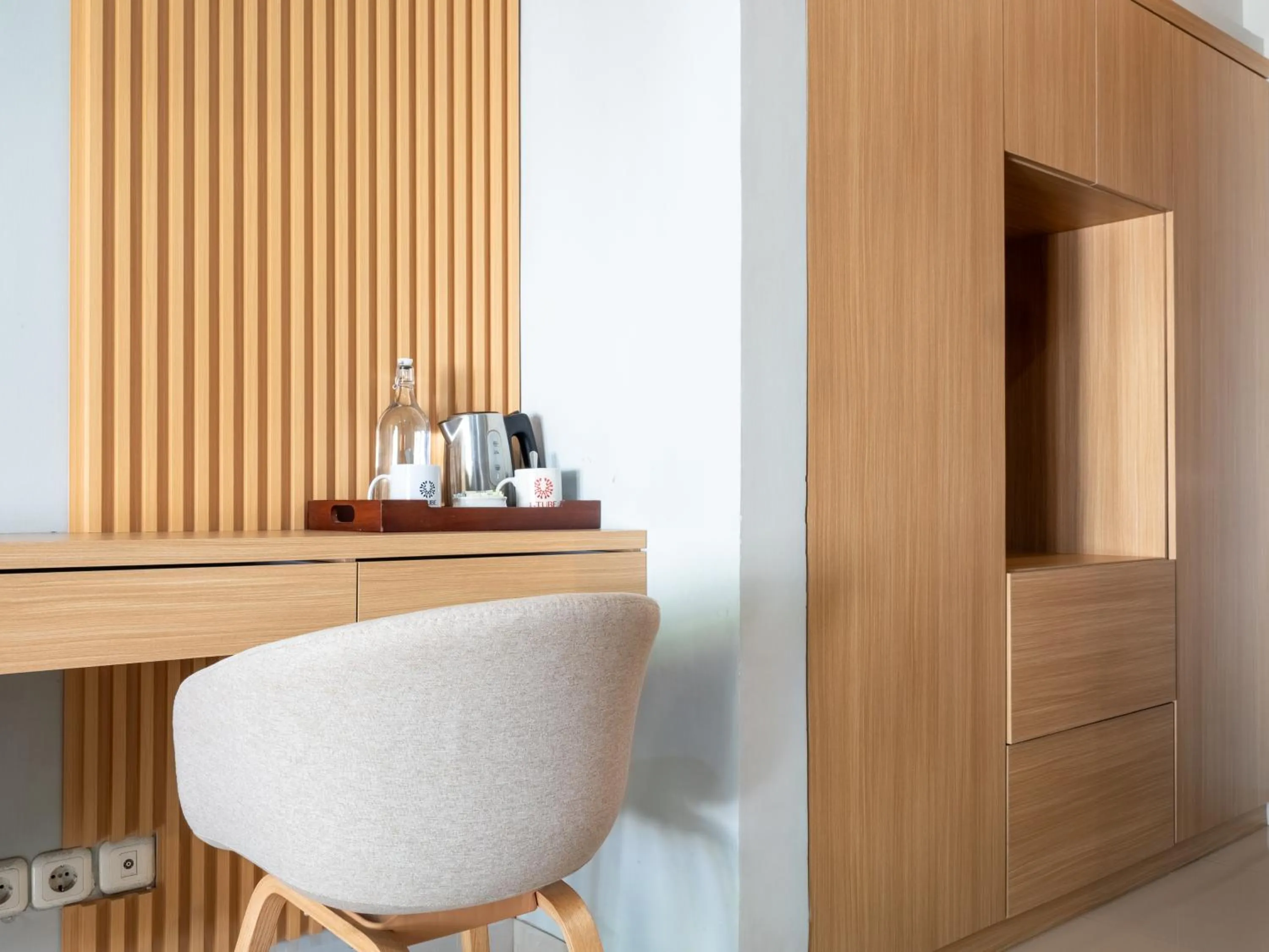 Seating area in U Tube Hotel