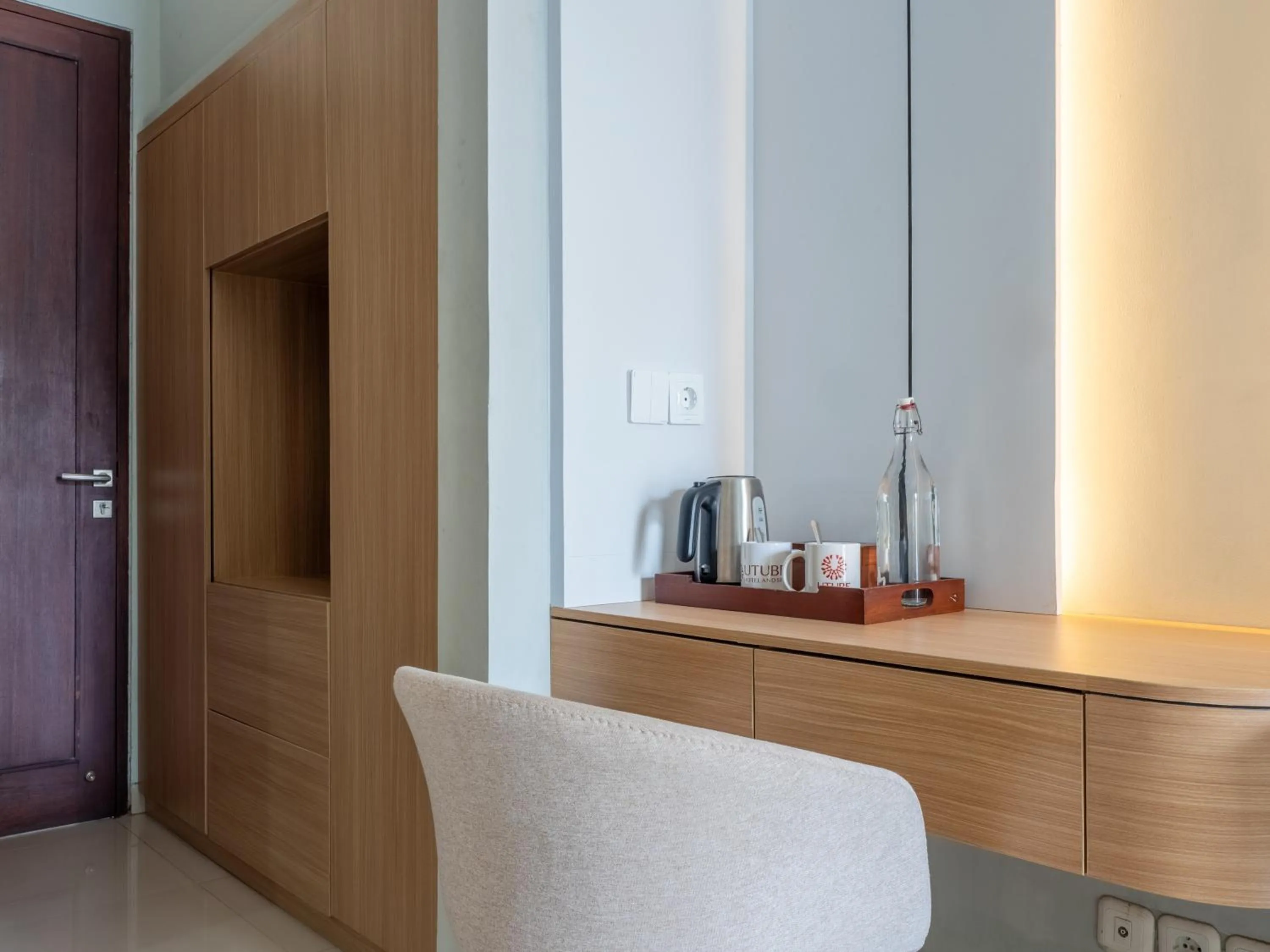 Seating area in U Tube Hotel