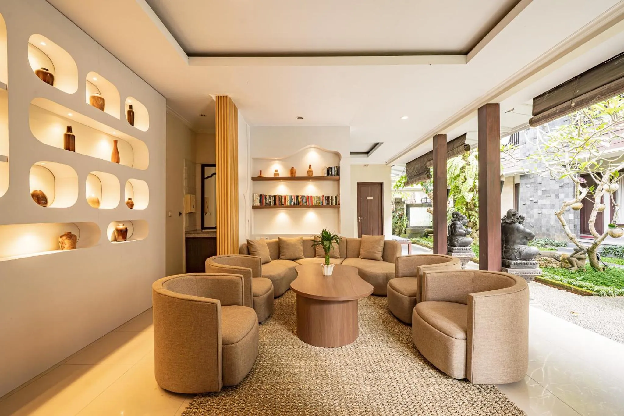 Living room in U Tube Hotel