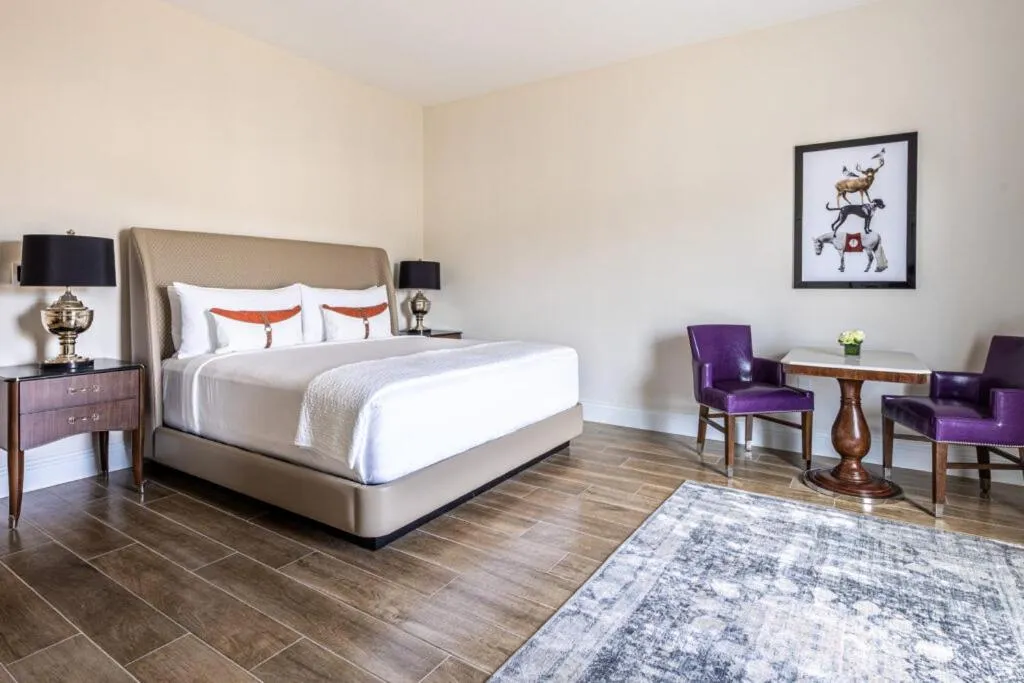 Bed in The Riding Academy Hotel