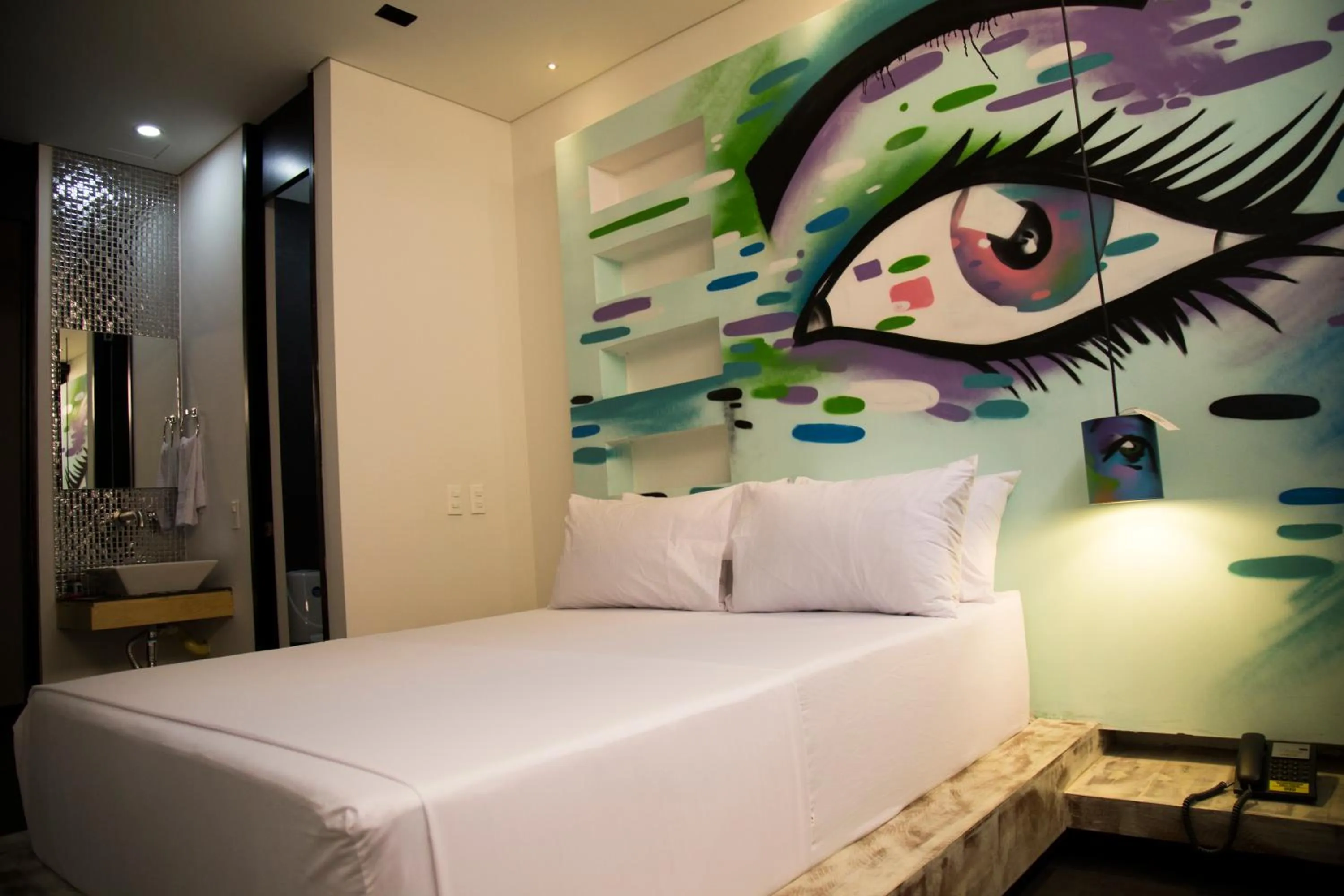 Bed in Hotel Galeria Medellin