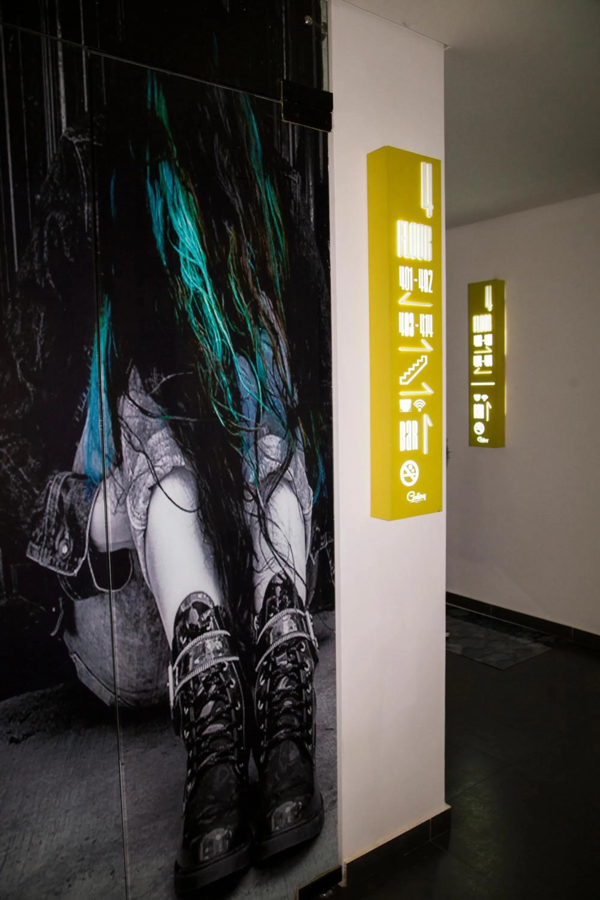 Decorative detail in Hotel Galeria Medellin