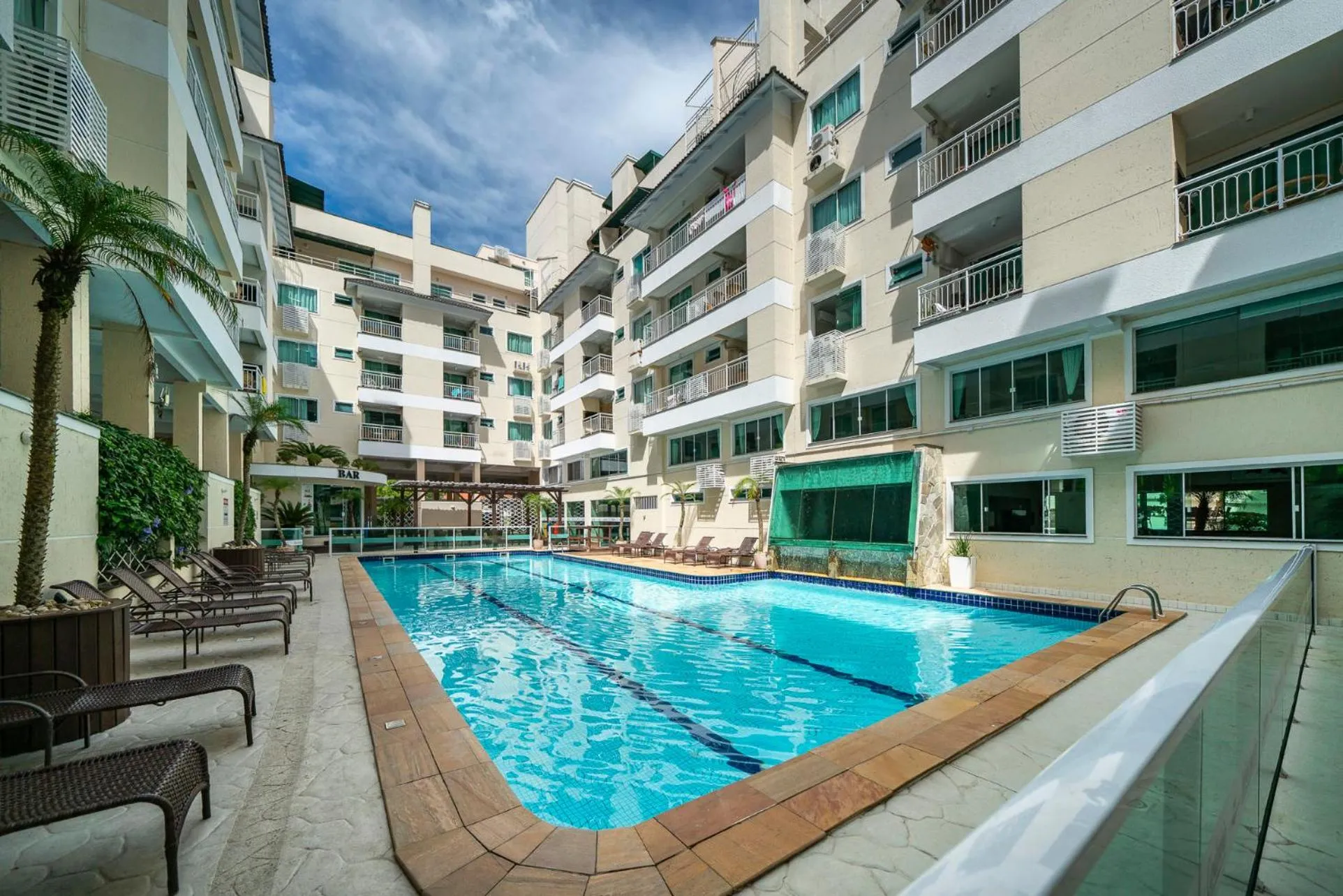 Swimming pool in Bombinhas Summer Beach APT 333