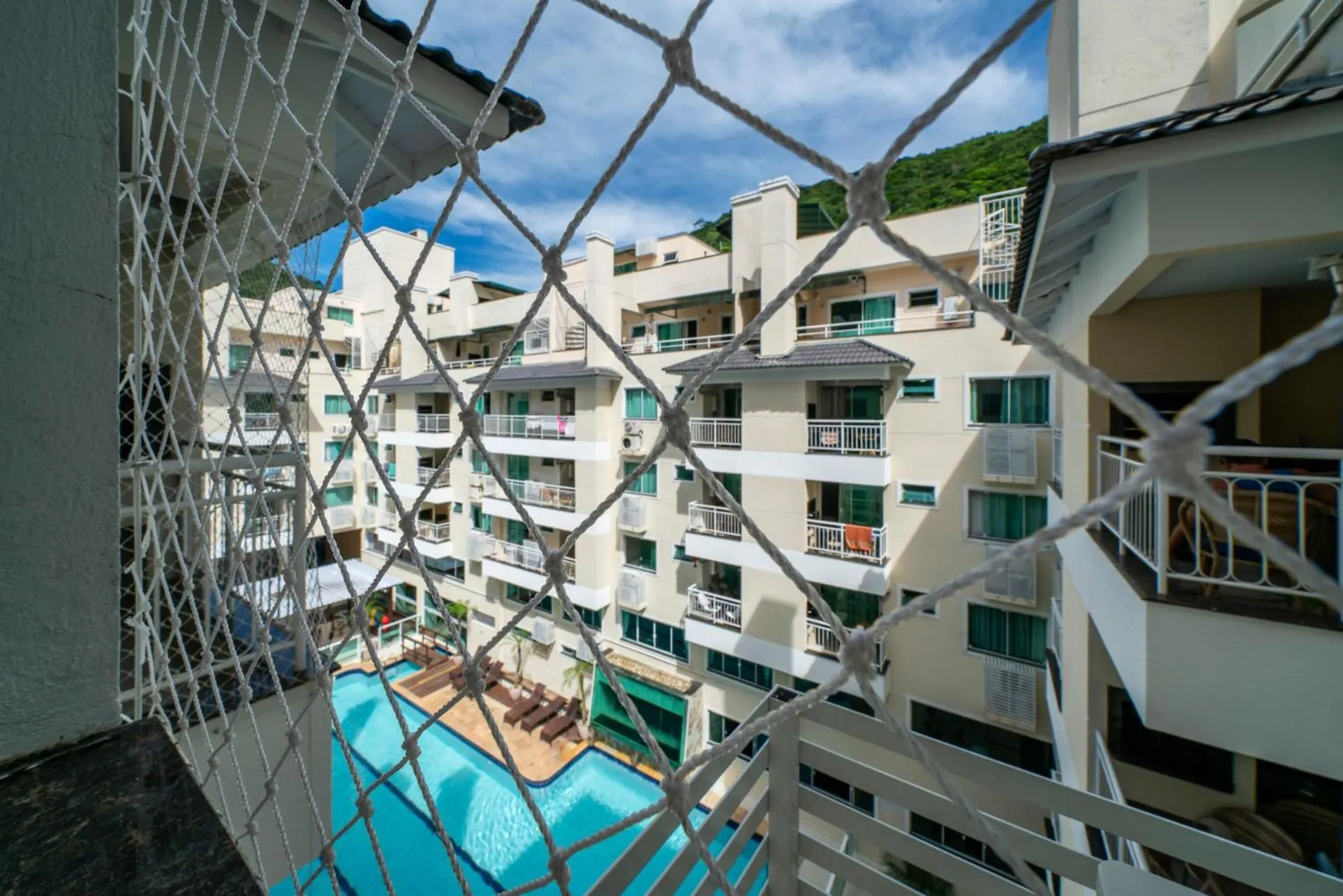 Pool view in Bombinhas Summer Beach APT 333