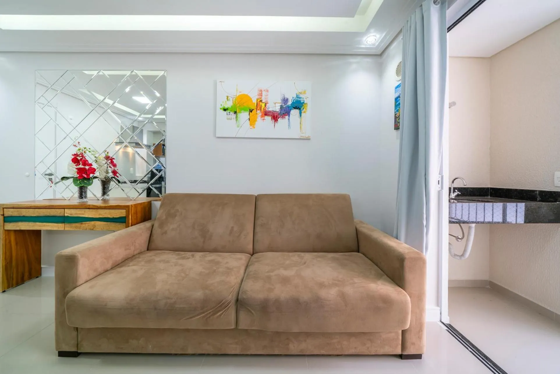 Living room in Bombinhas Summer Beach APT 333