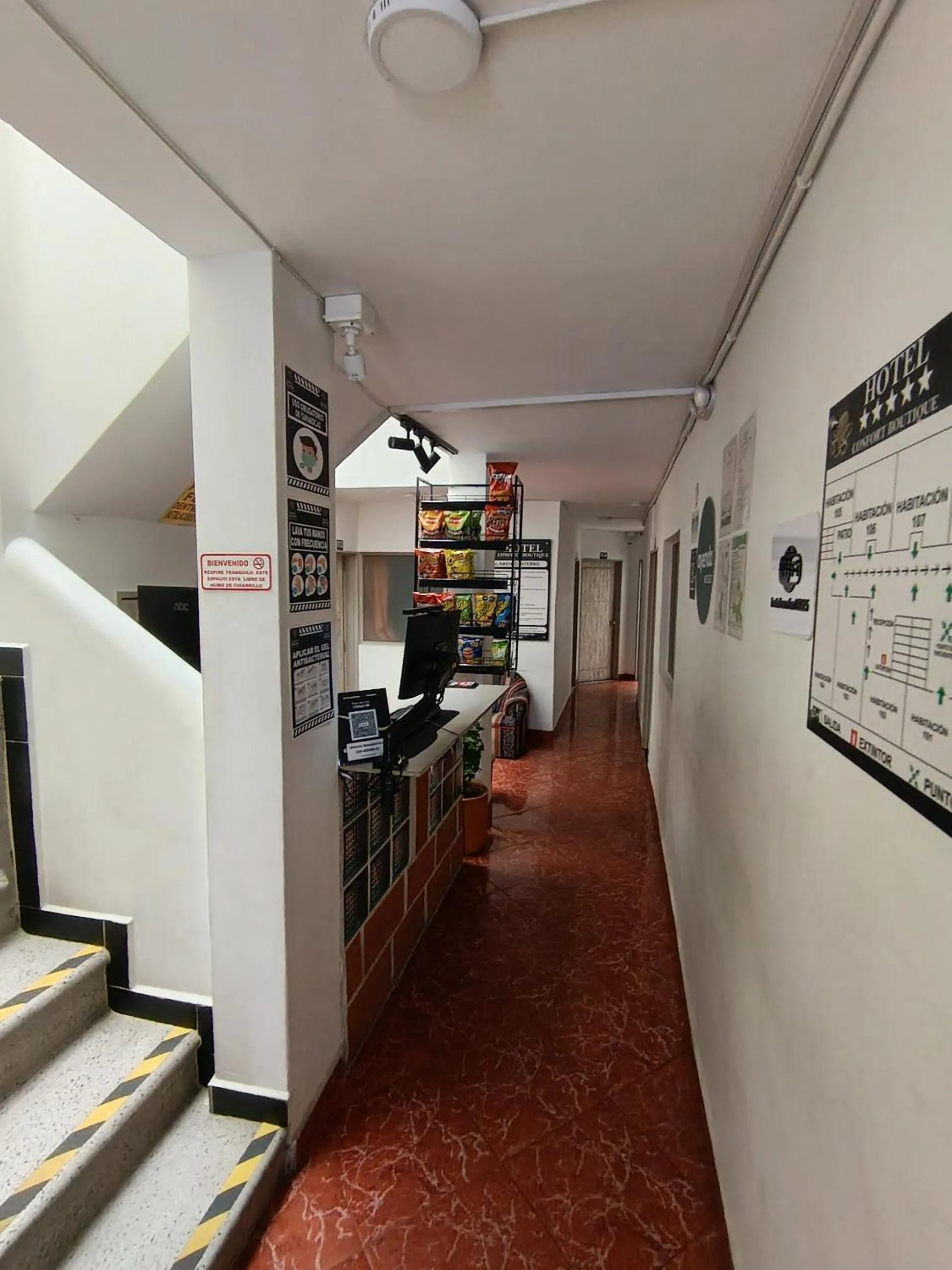 Area and facilities in Hotel Confort Boutique