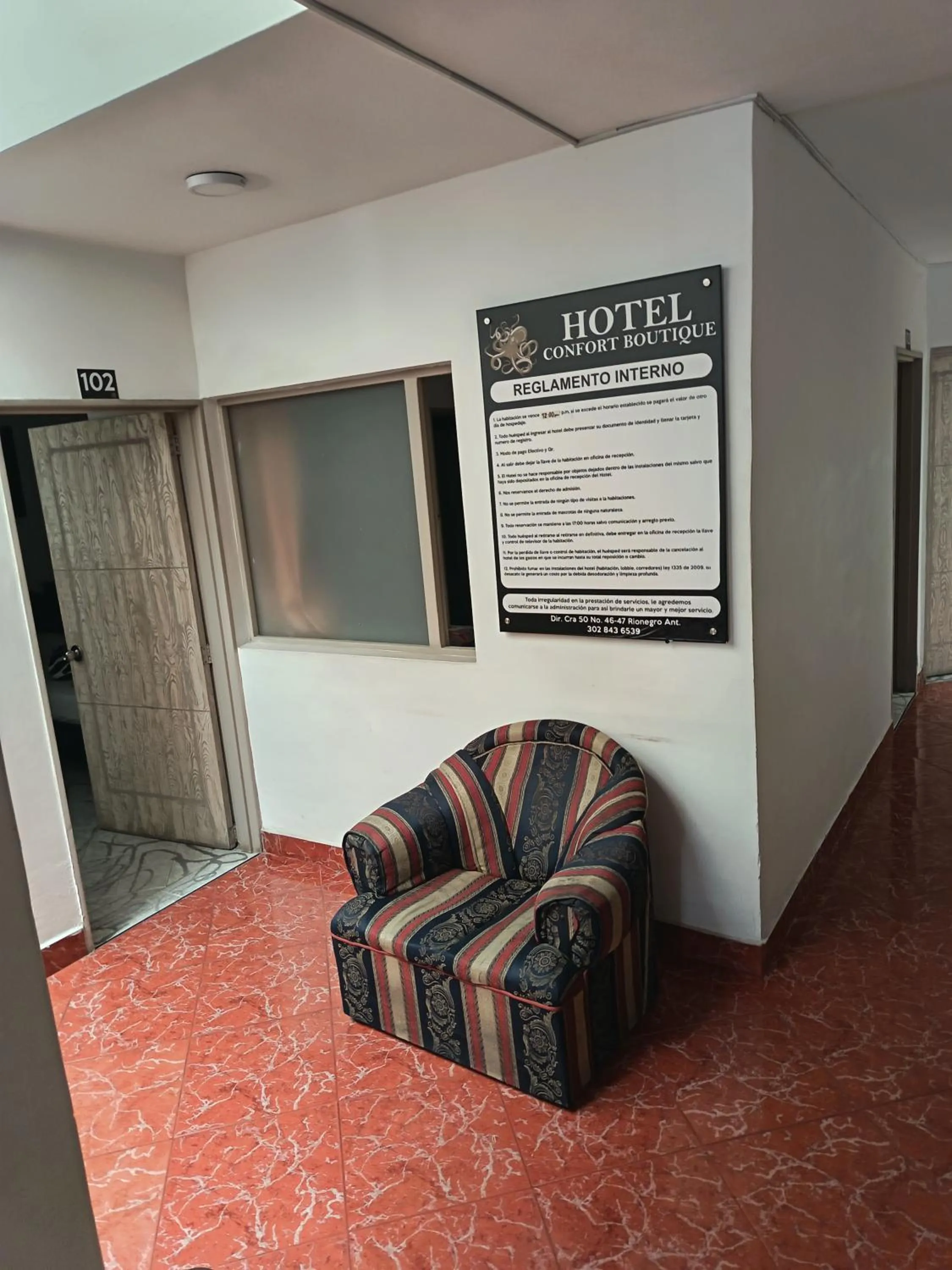 Area and facilities in Hotel Confort Boutique
