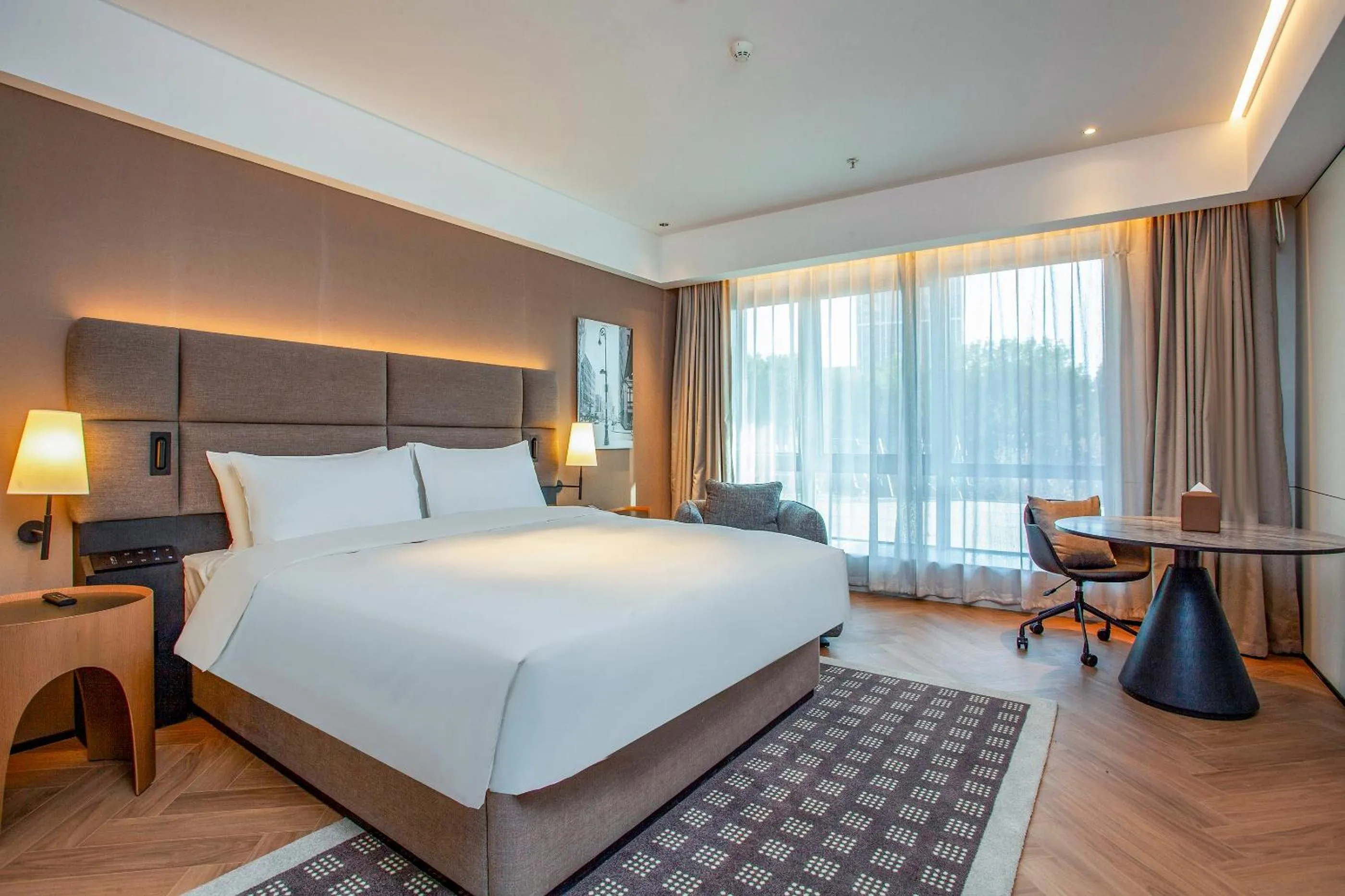 Bed in Nanjing Fanyue Plaza Intercity Hotel