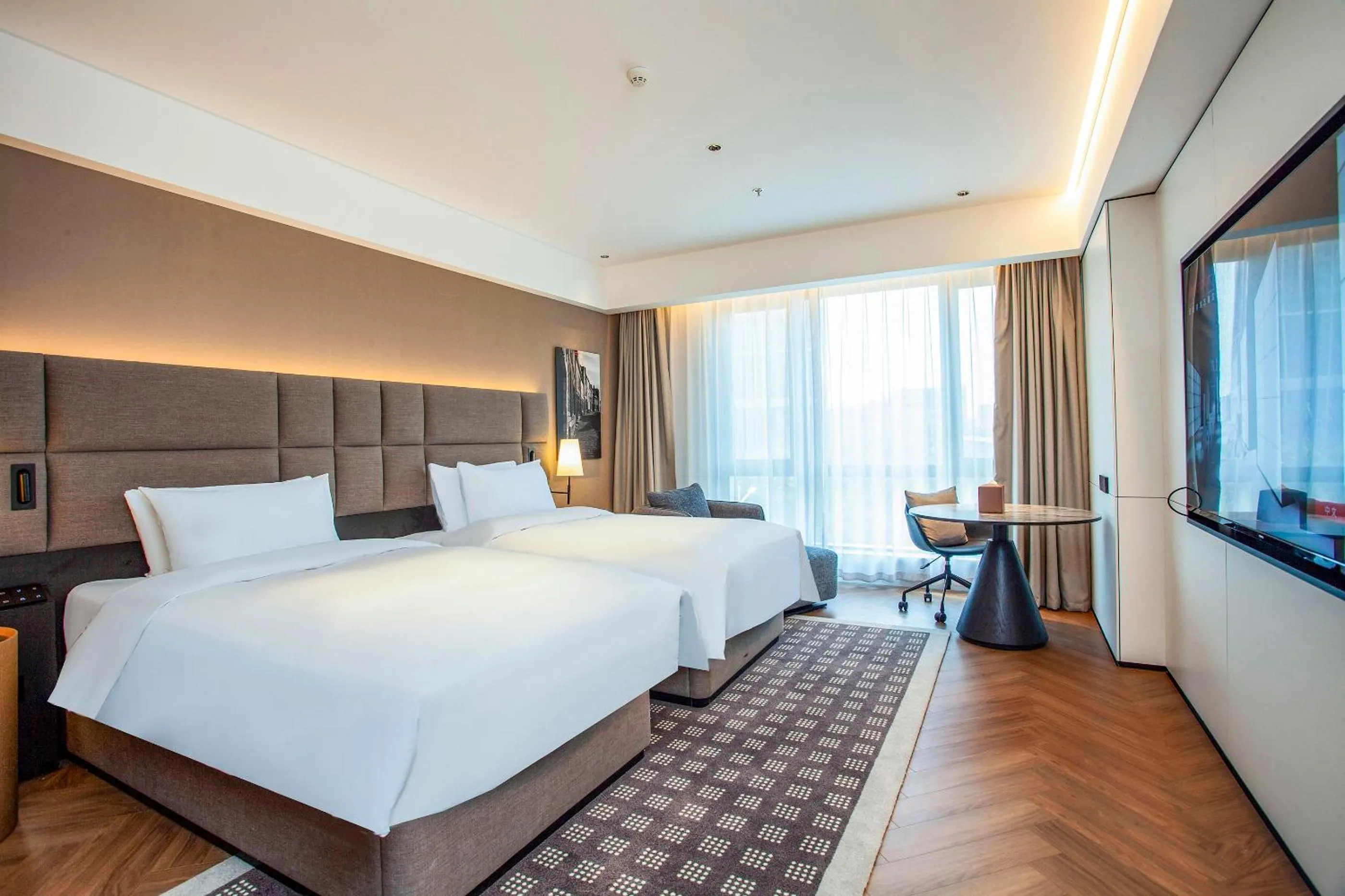 Bed in Nanjing Fanyue Plaza Intercity Hotel