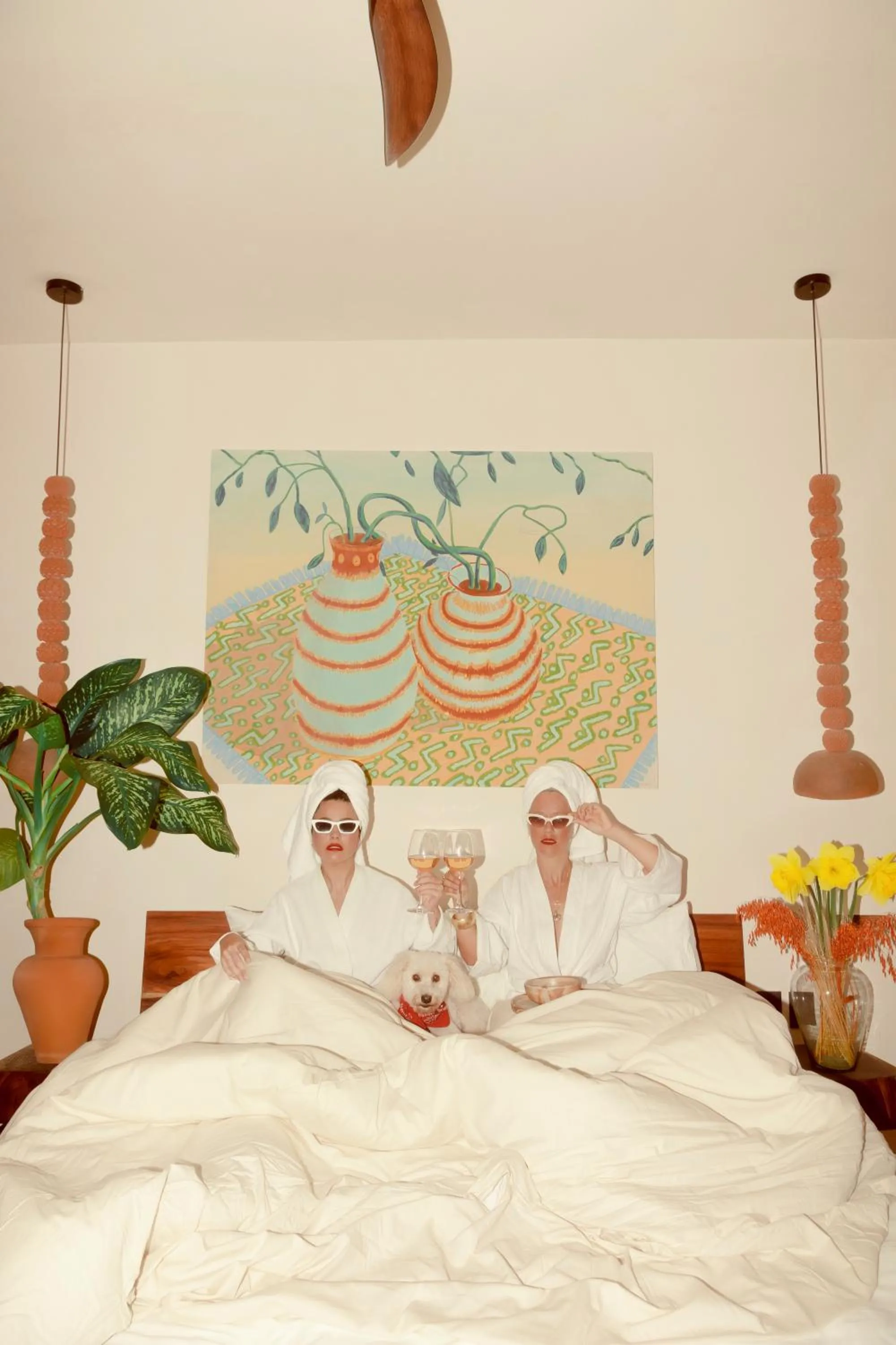 Bed in Hotel Bacab Tulum