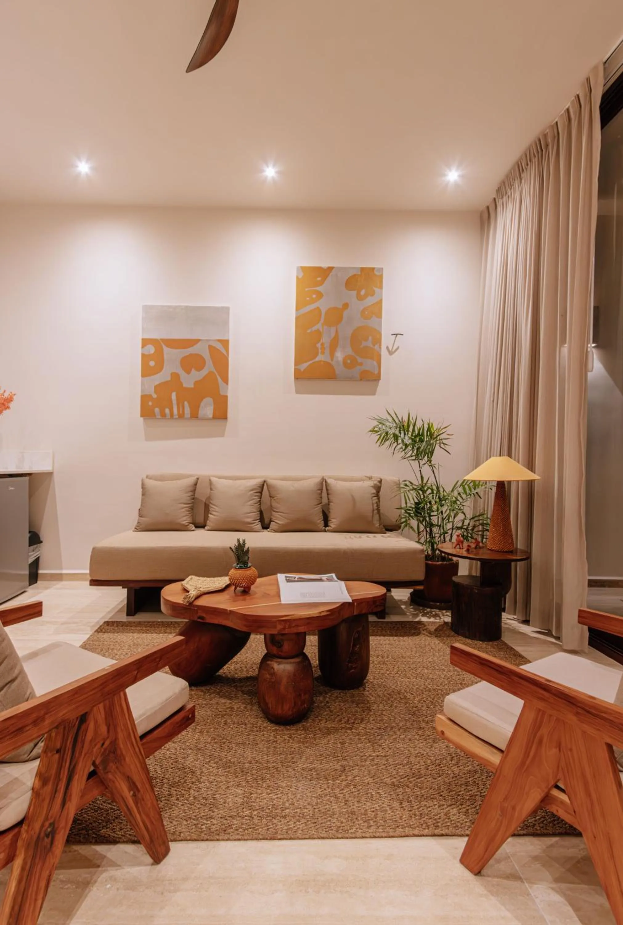 Living room in Hotel Bacab Tulum