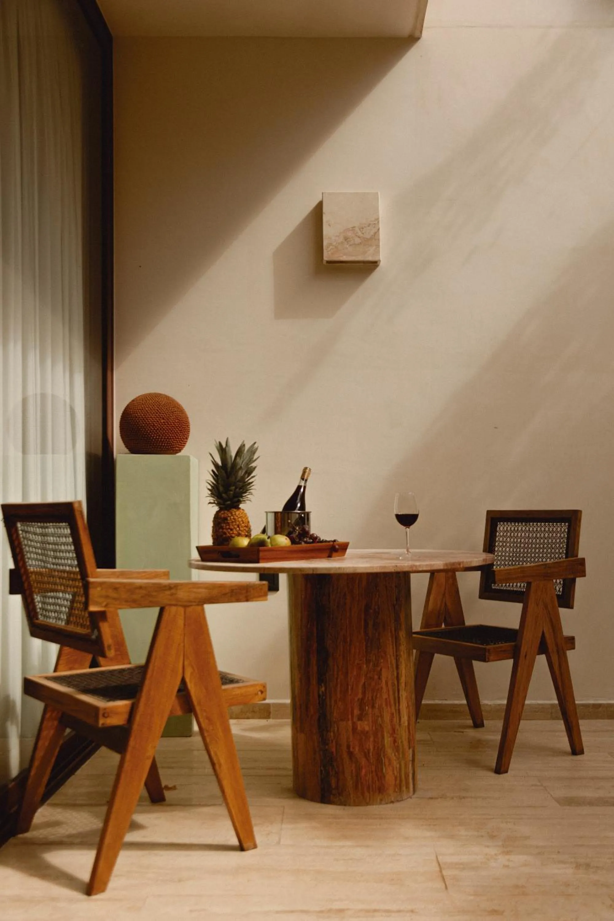 Seating area in Hotel Bacab Tulum