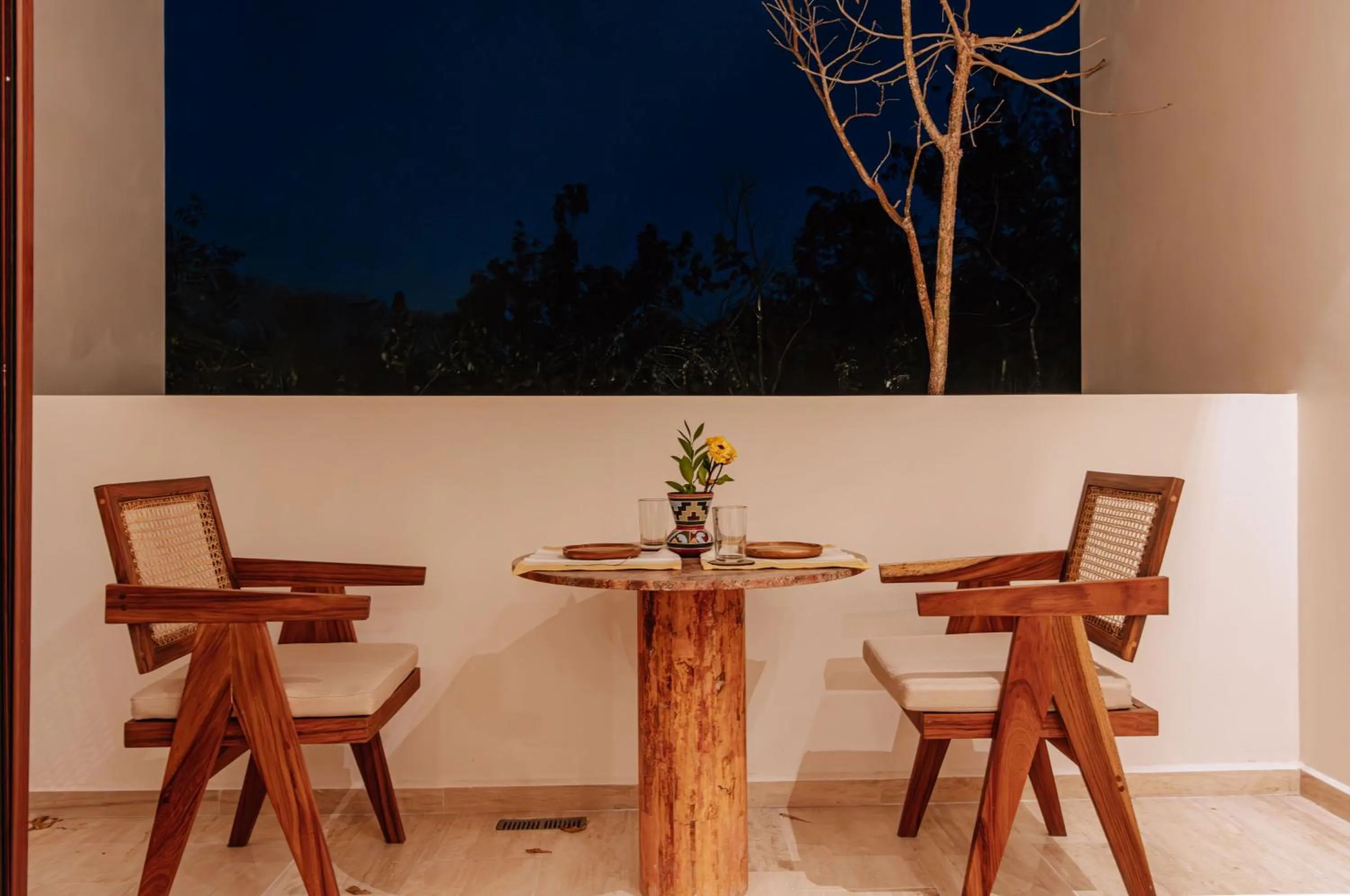 Dining area in Hotel Bacab Tulum