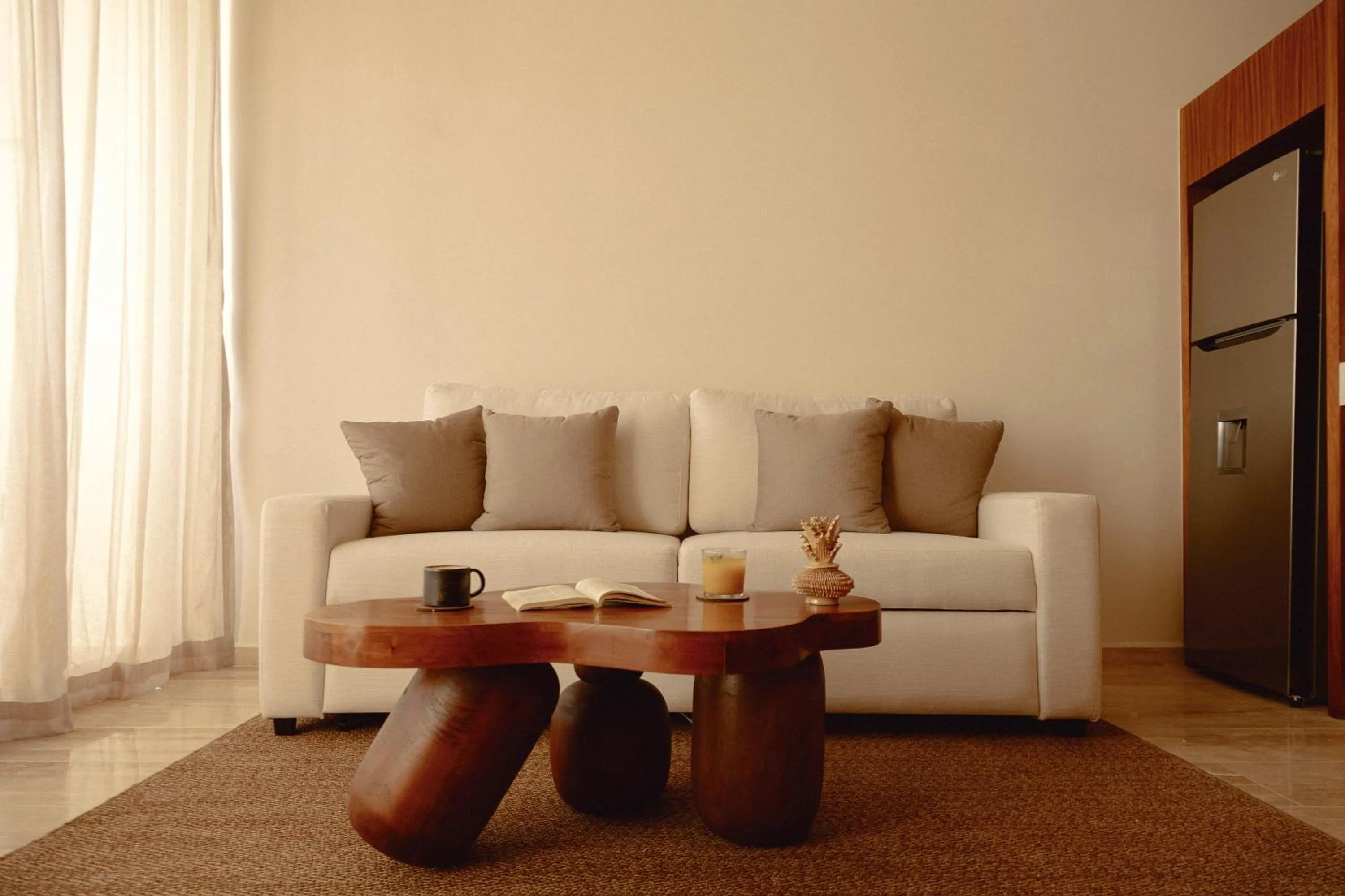 Living room in Hotel Bacab Tulum