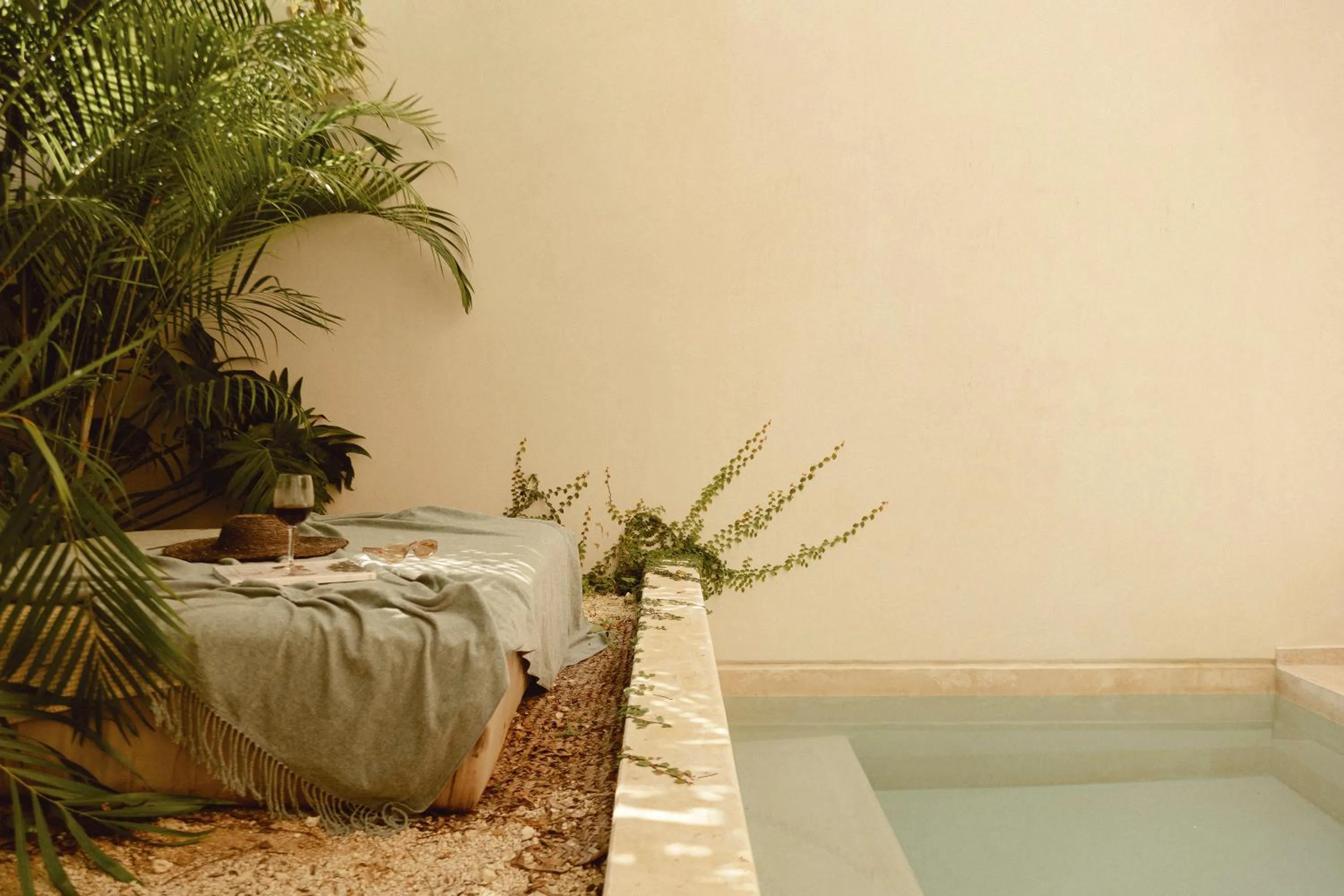 Pool view in Hotel Bacab Tulum