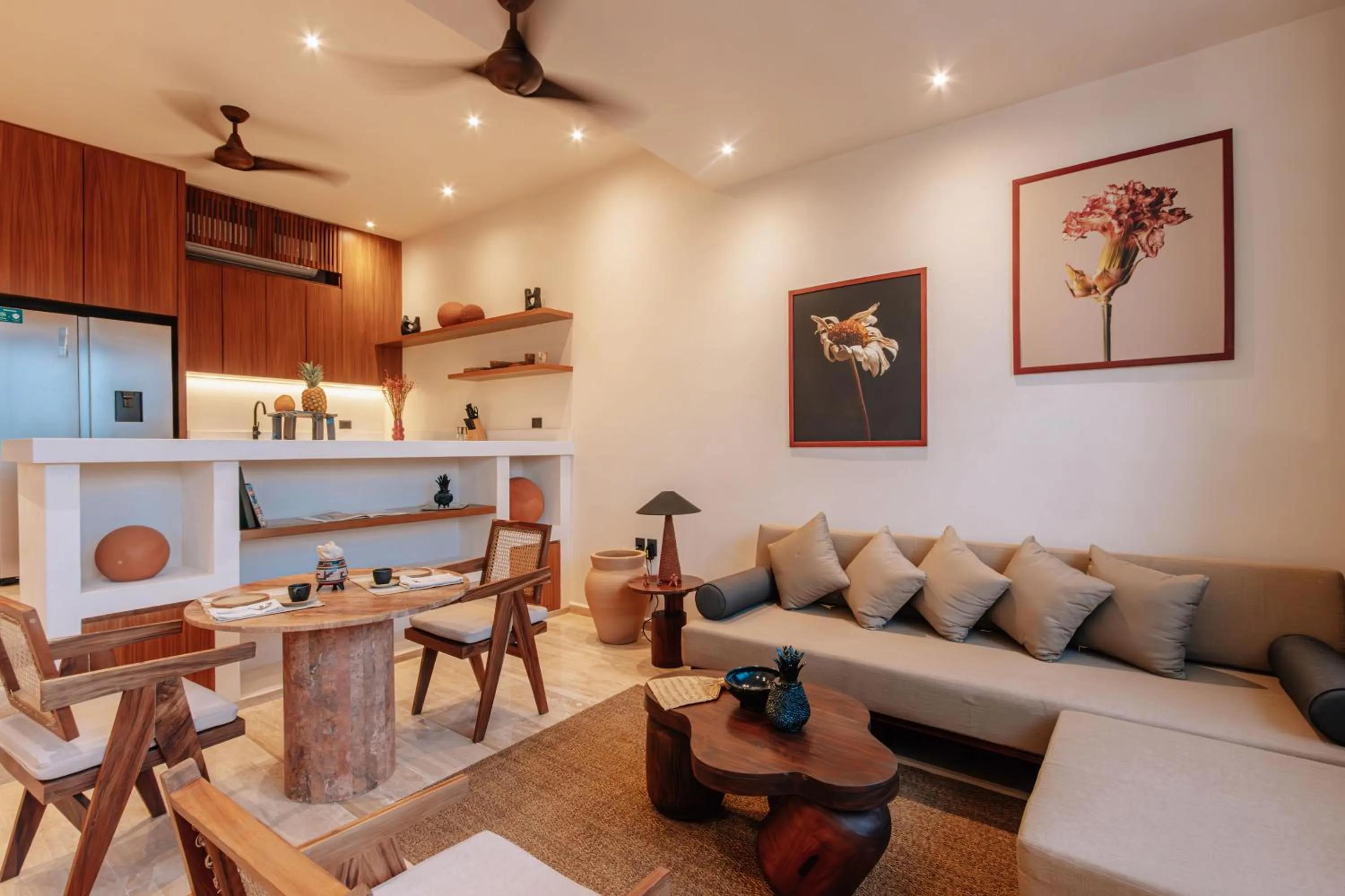 Living room in Hotel Bacab Tulum