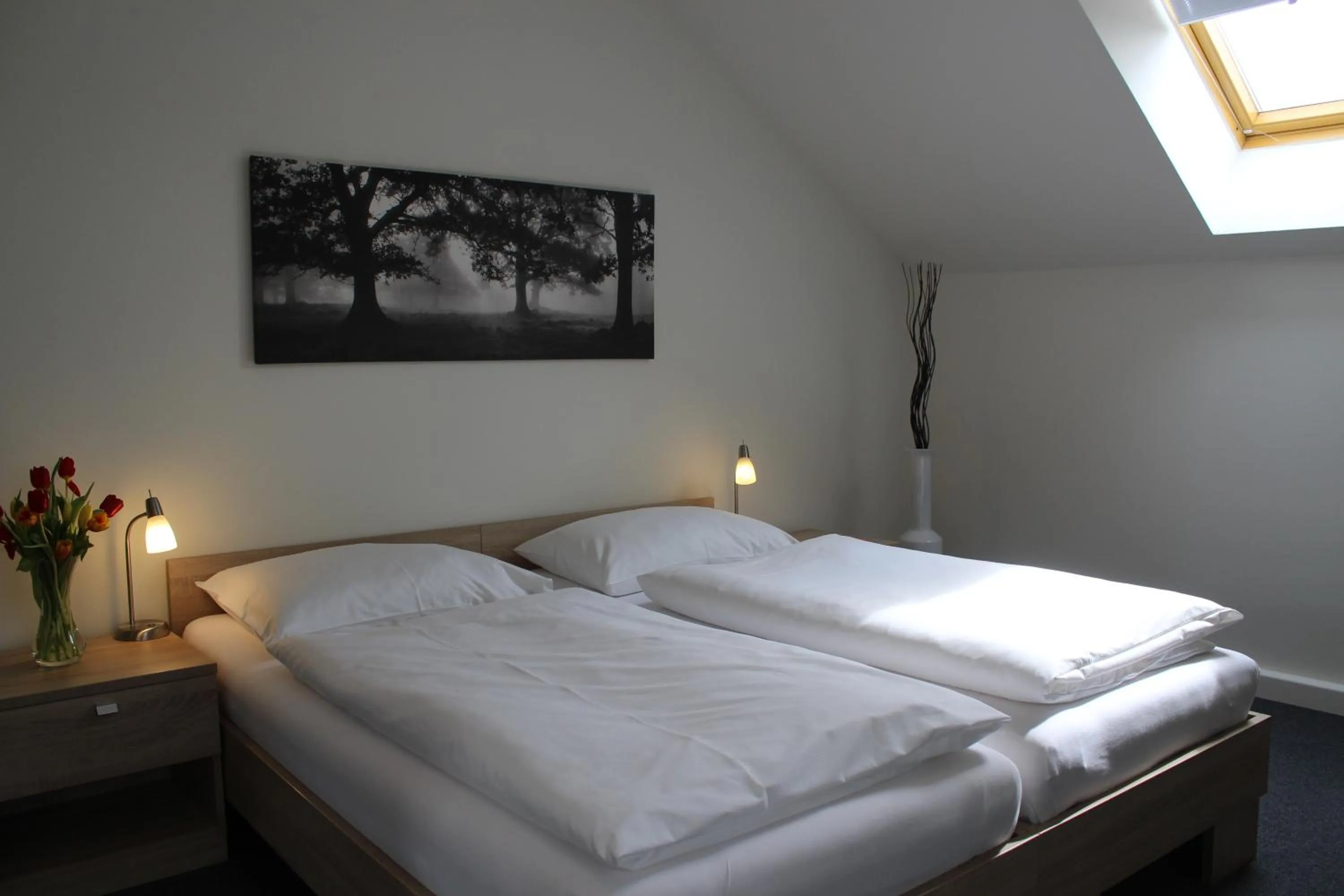 Photo of the whole room, Bed in Gästehaus Karl August