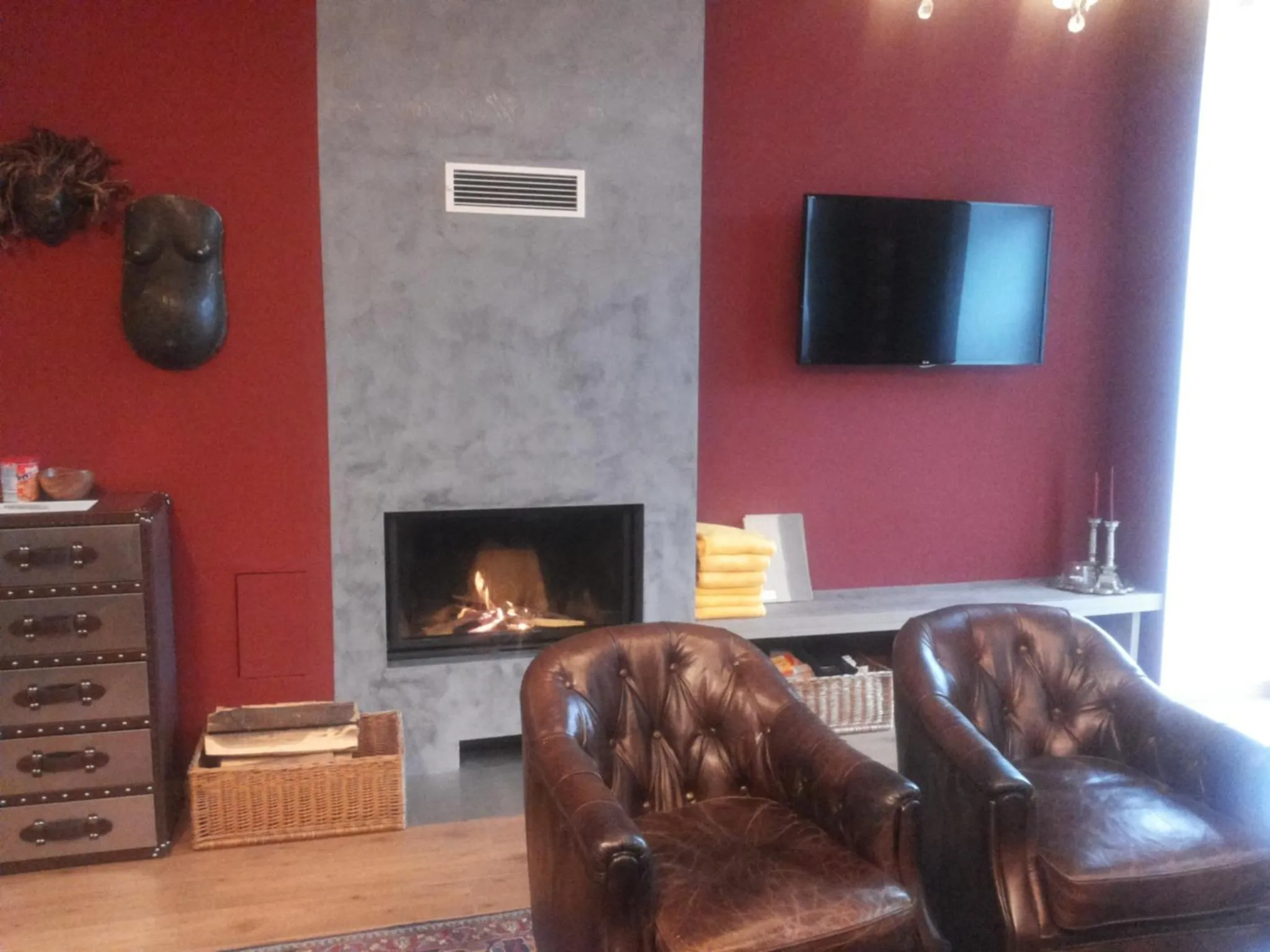 Communal lounge/ TV room in Gästehaus Karl August