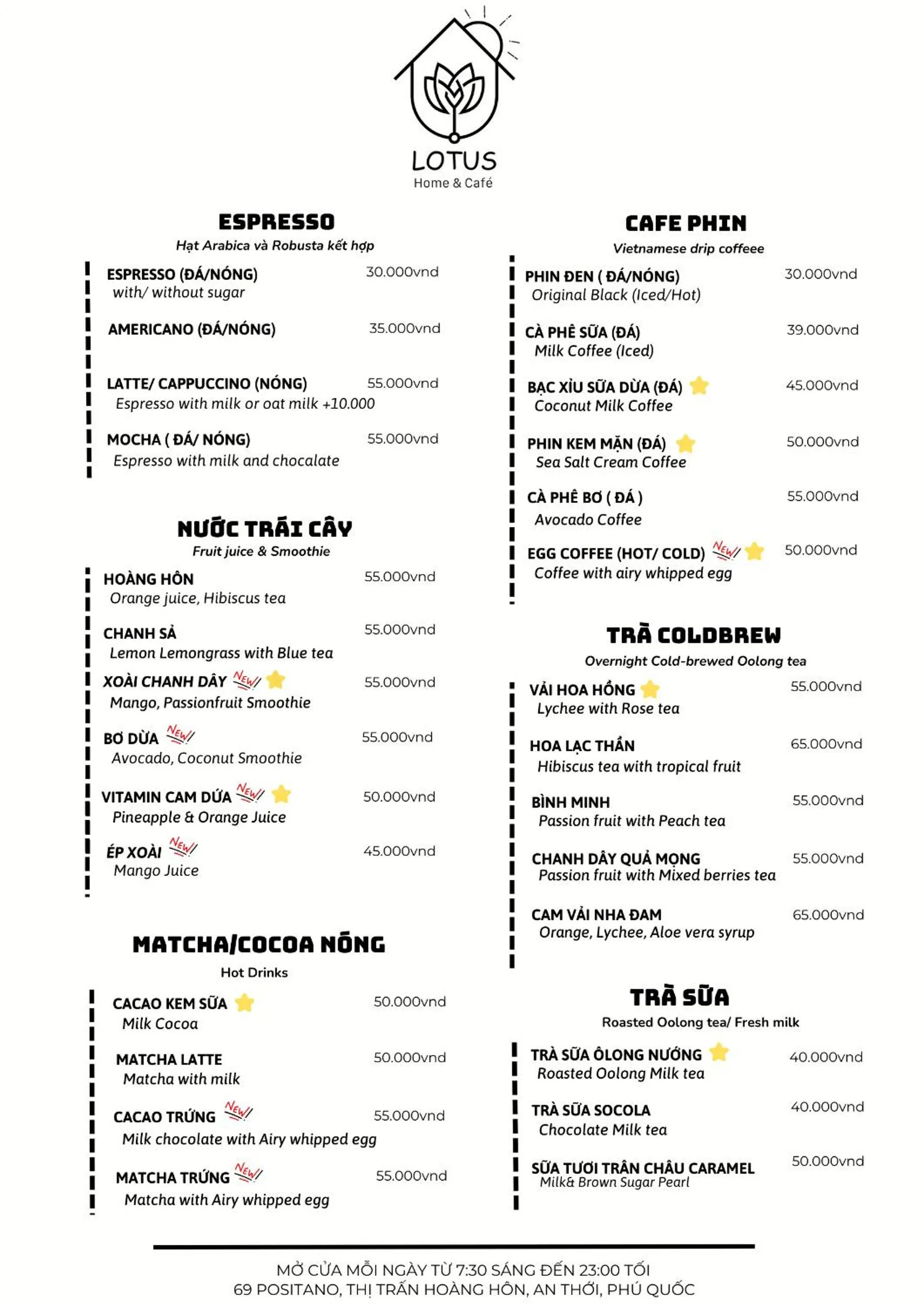 Breakfast in Lotus Home Hillside