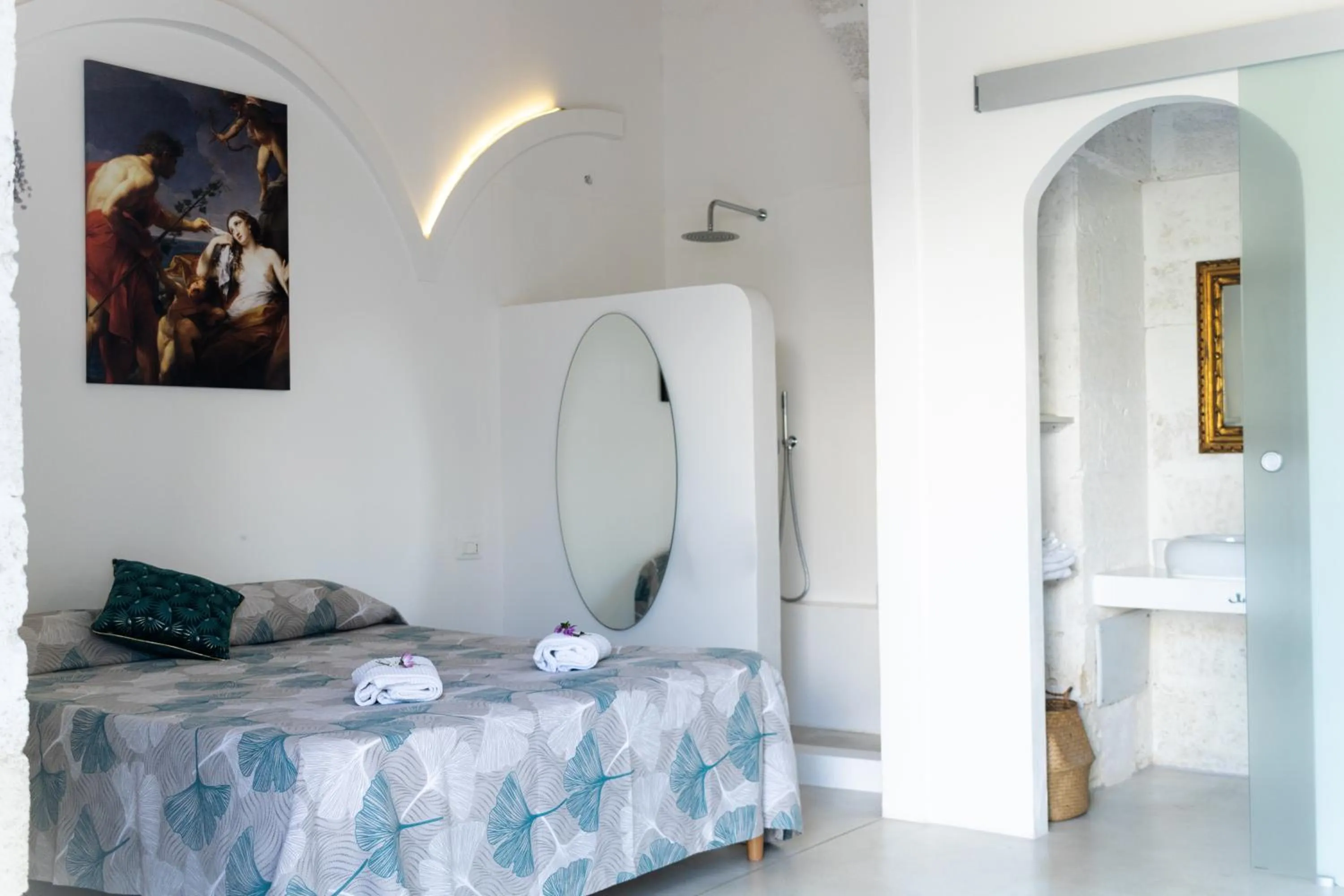 Shower, Bed in Corte Mercurio B&B
