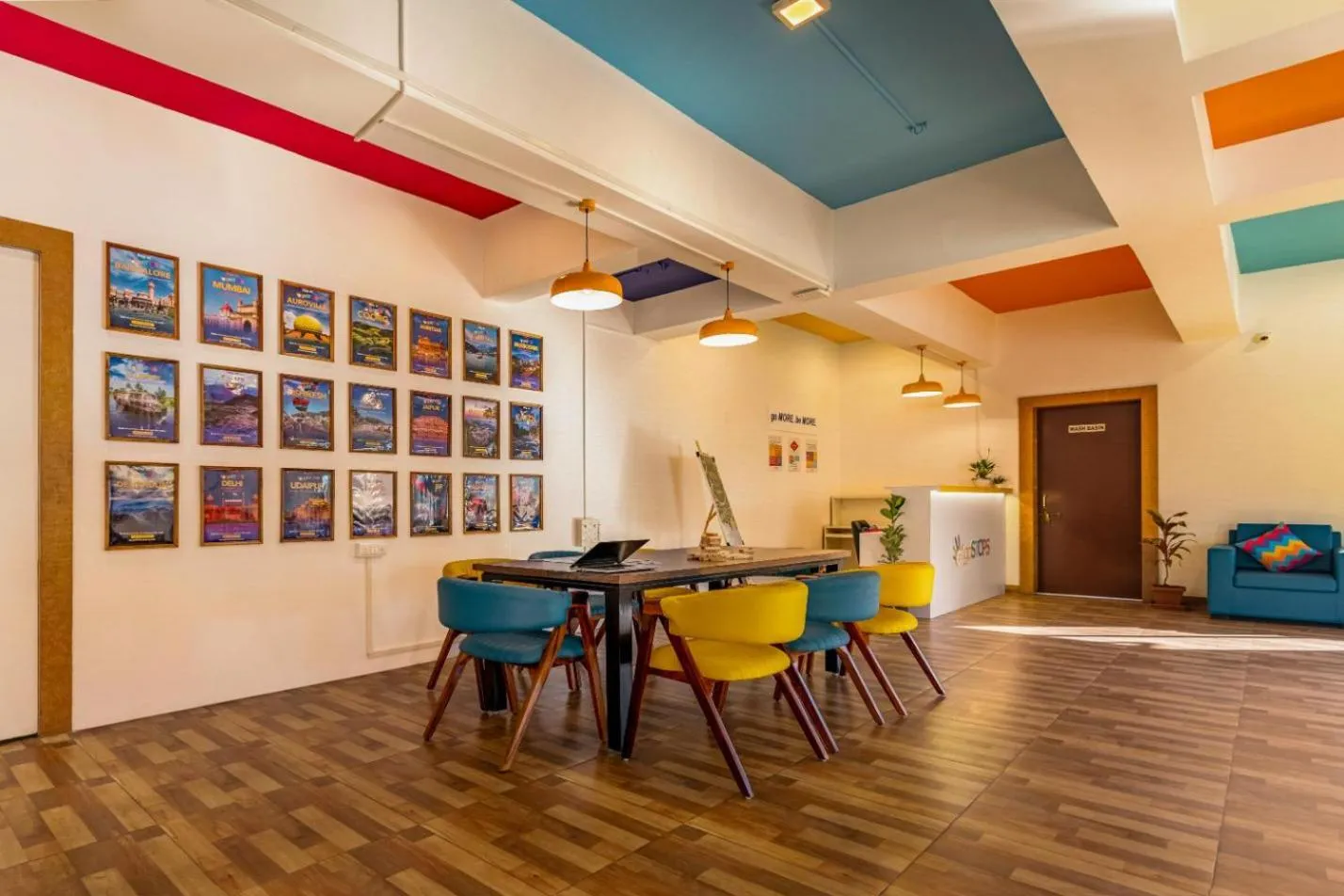 Seating area in goSTOPS Alibaug