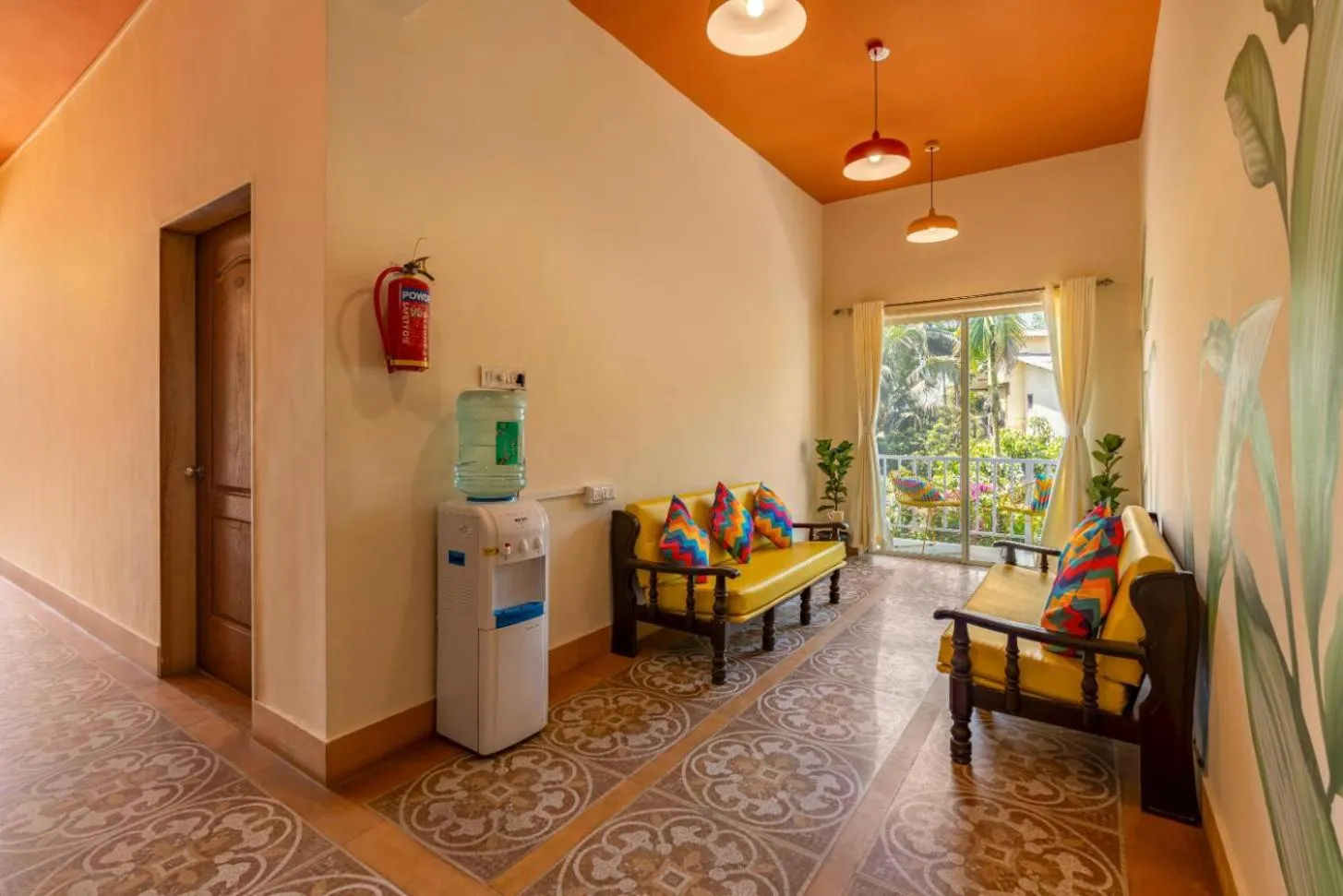 Seating area in goSTOPS Alibaug