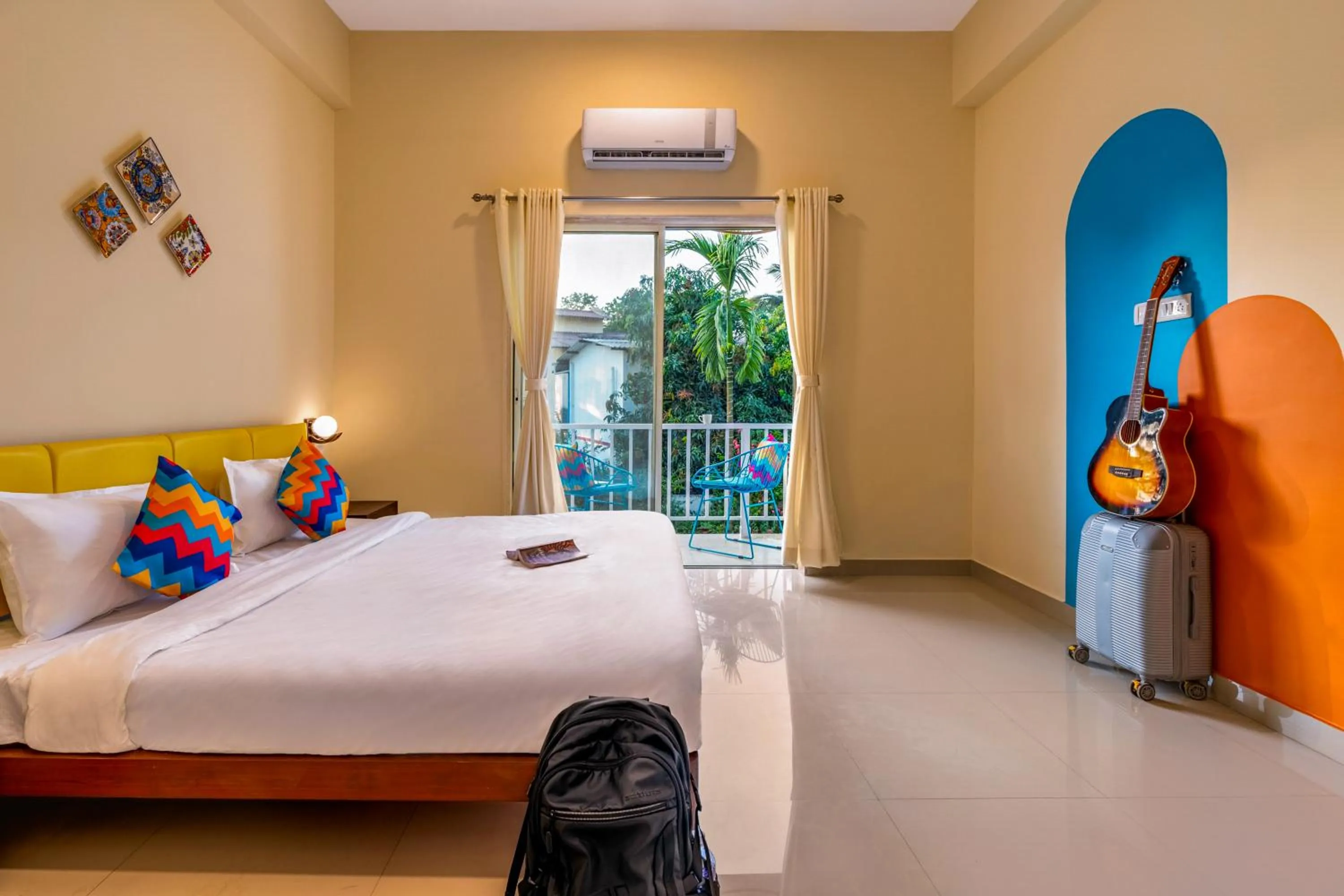 Photo of the whole room, Bed in goSTOPS Alibaug