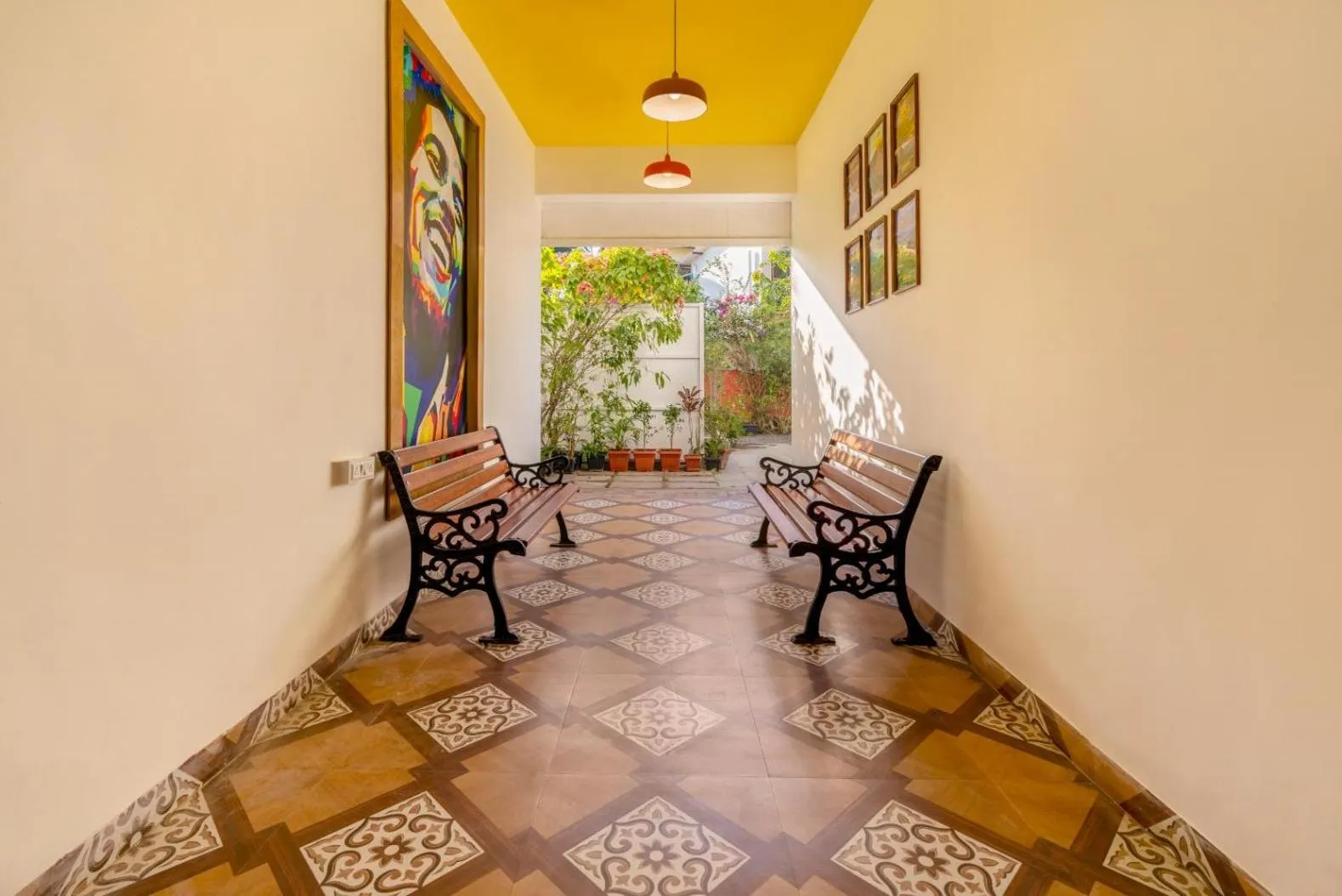 Seating area in goSTOPS Alibaug