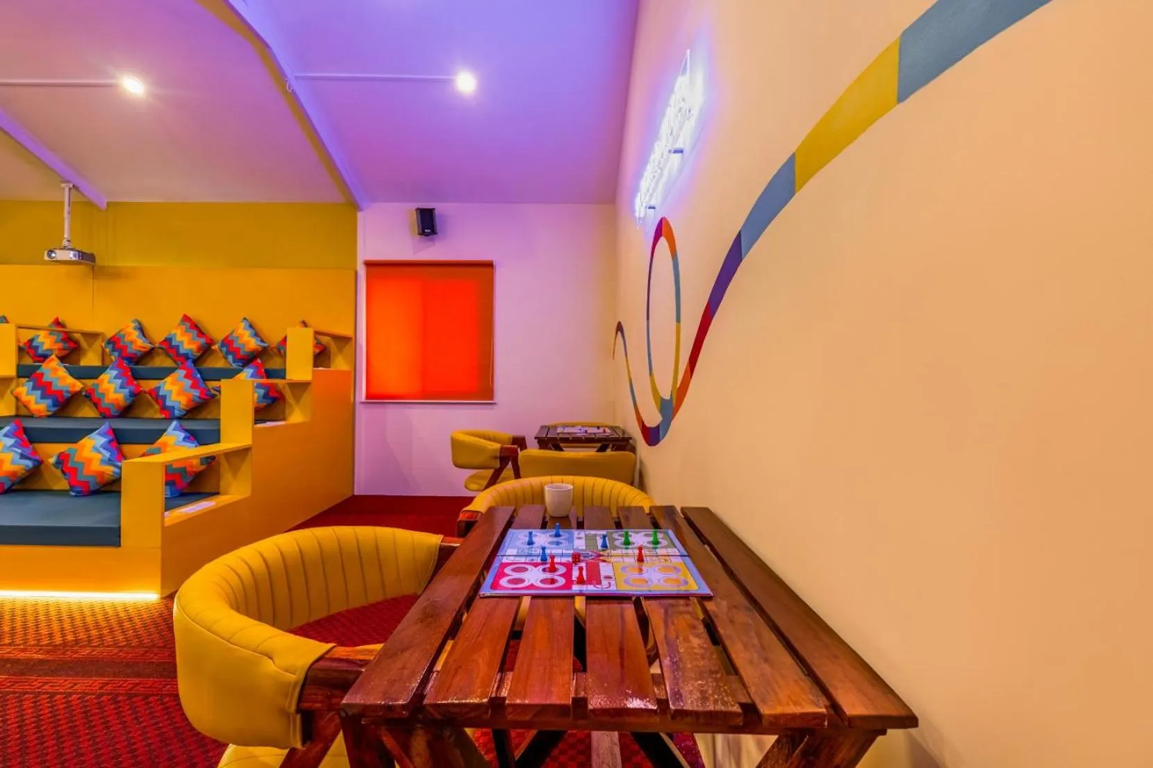 Seating area in goSTOPS Alibaug