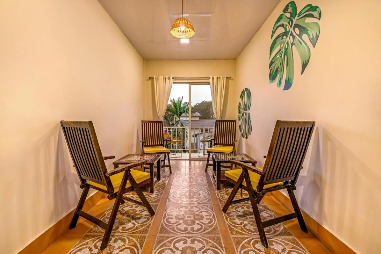 Seating area in goSTOPS Alibaug