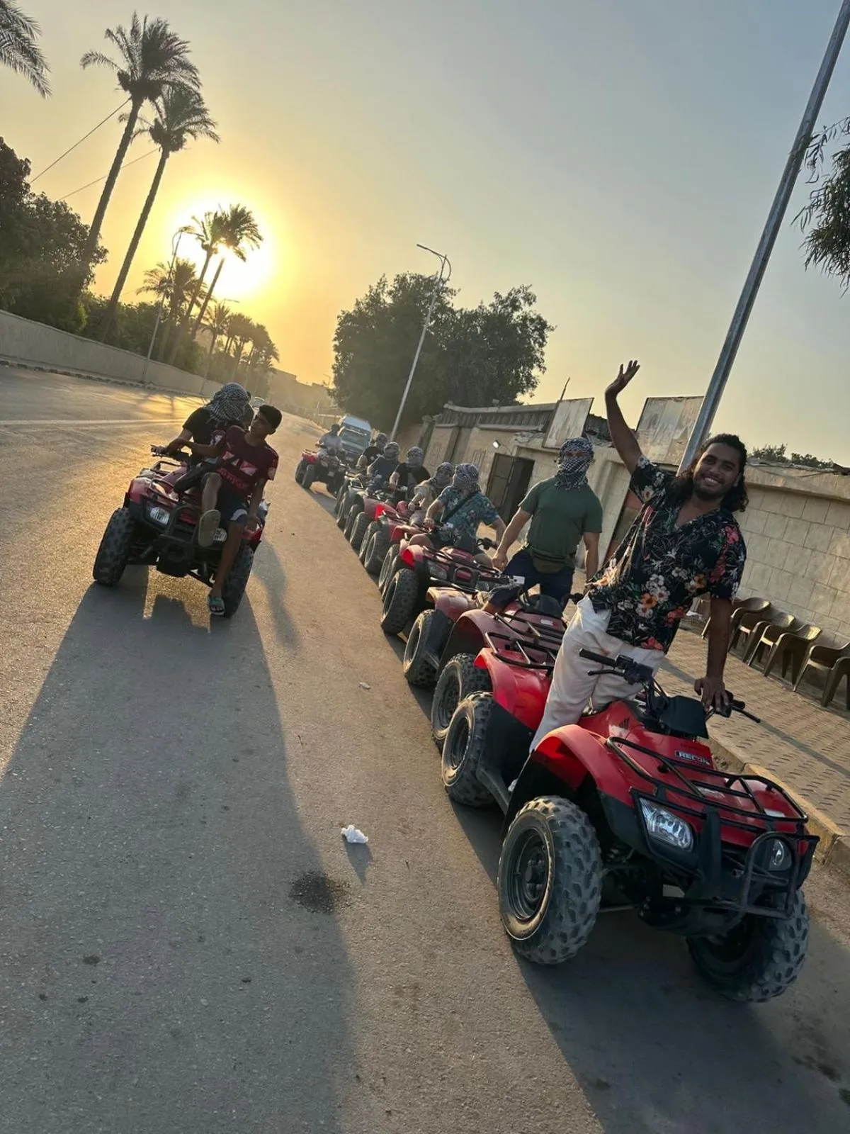 People in Farsha Pyramids Inn