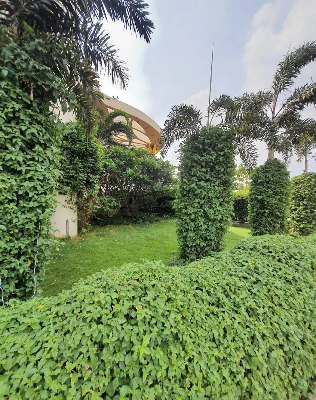 Garden in Dwarka Palace Luxury Hotel