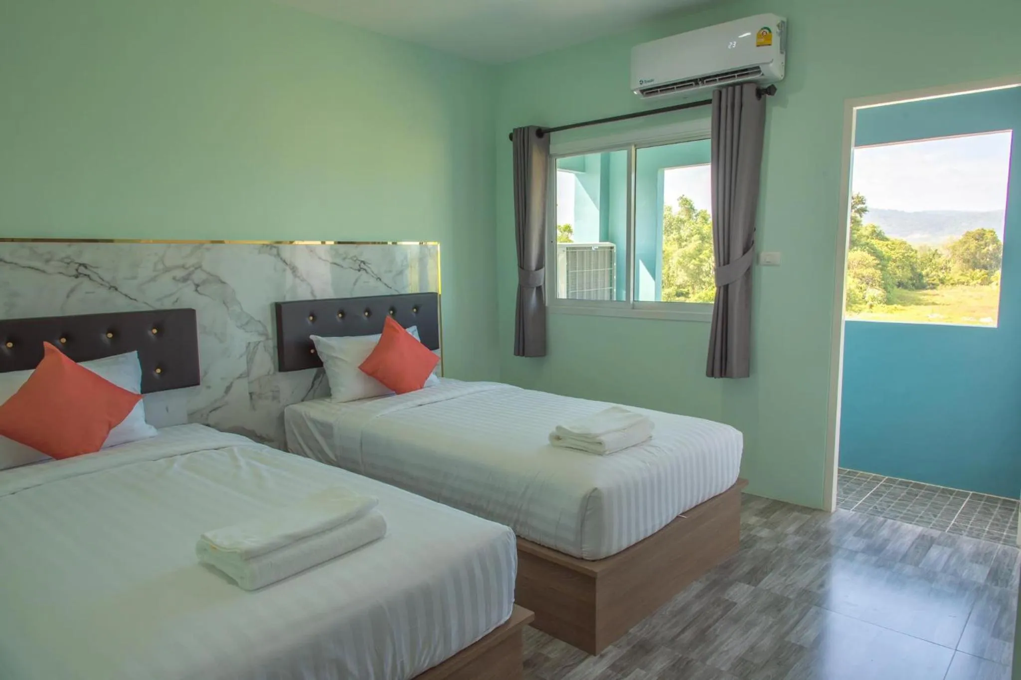 Bed in Anatasia Apartment Phuket
