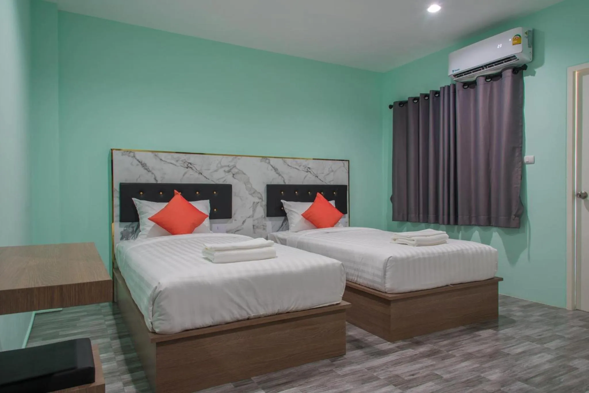 Bed in Anatasia Apartment Phuket