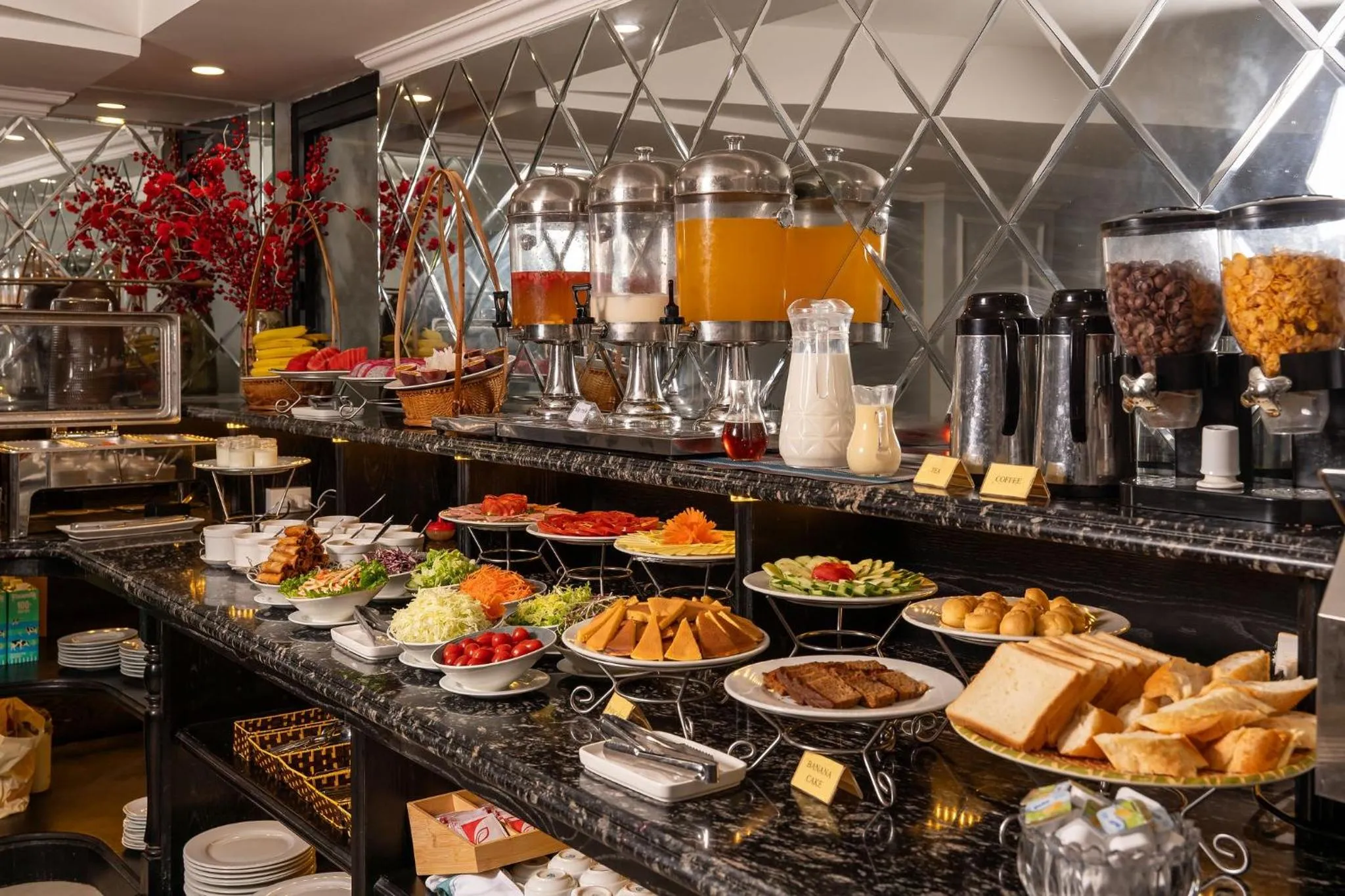 Buffet breakfast in Amara Hanoi Hotel and Spa