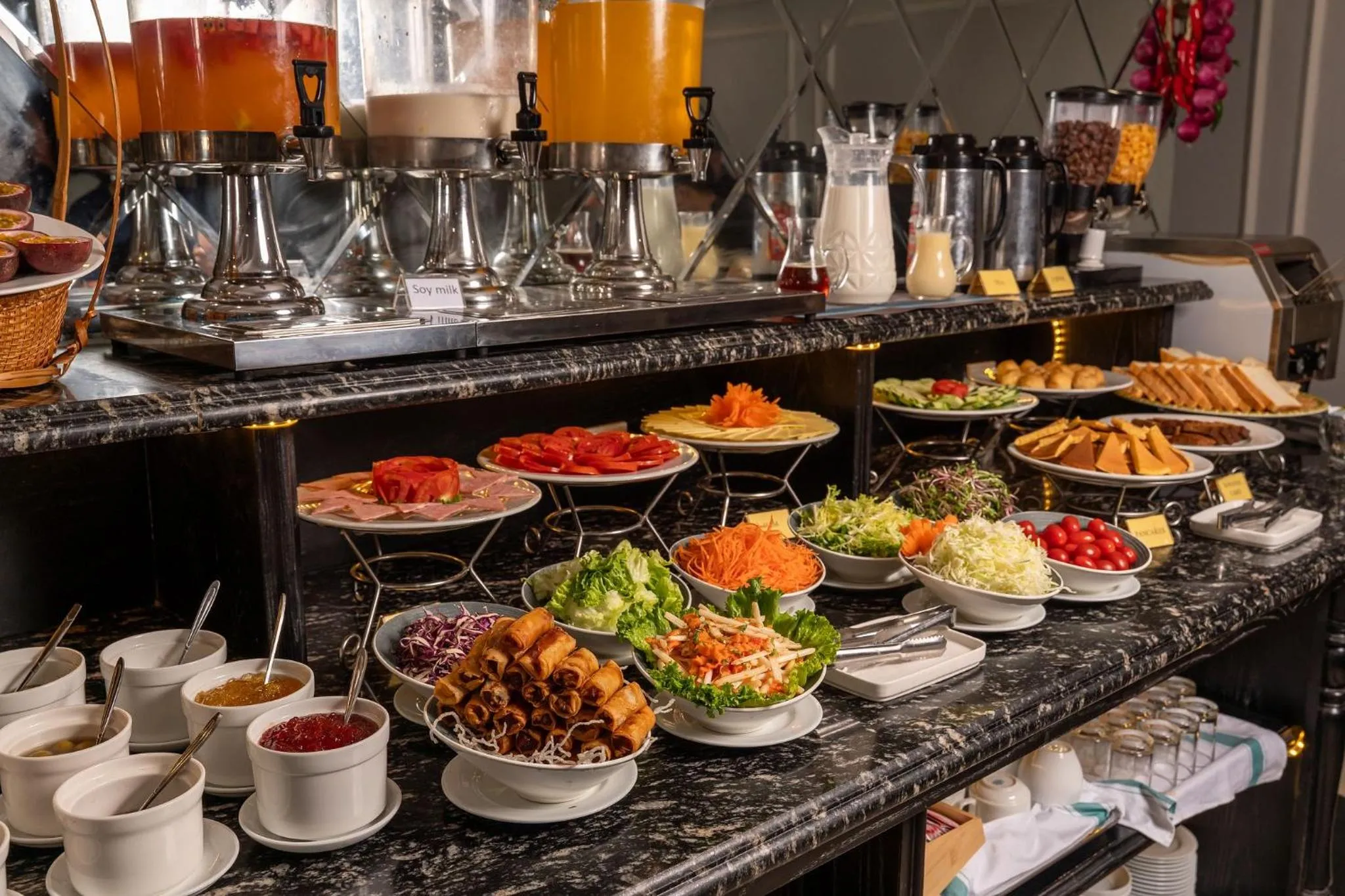Buffet breakfast in Amara Hanoi Hotel and Spa