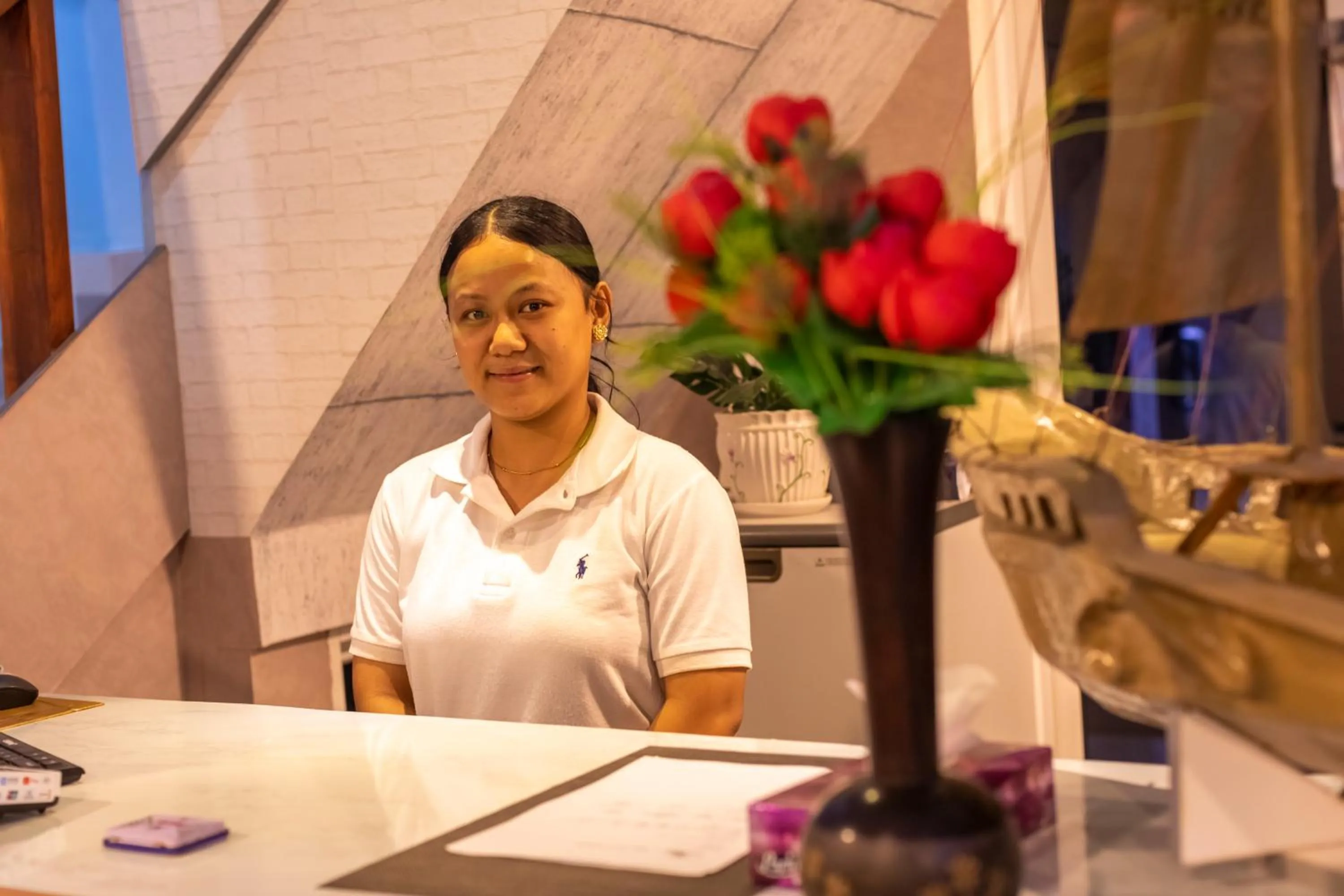 Lobby or reception in Isle inn {Fuvahmulah)
