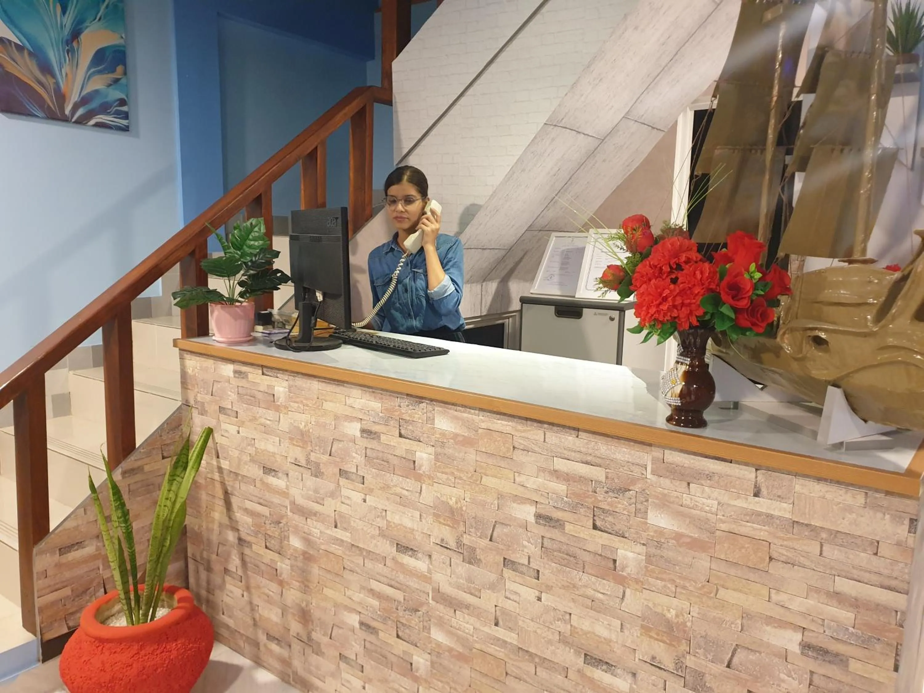 Lobby or reception in Isle inn {Fuvahmulah)