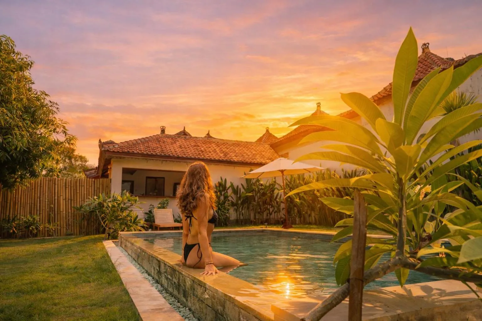 Swimming pool in The Confidential Mandalika - Sea Front Hotel - New Starlink 70Mbps WiFi - Free Gym Access